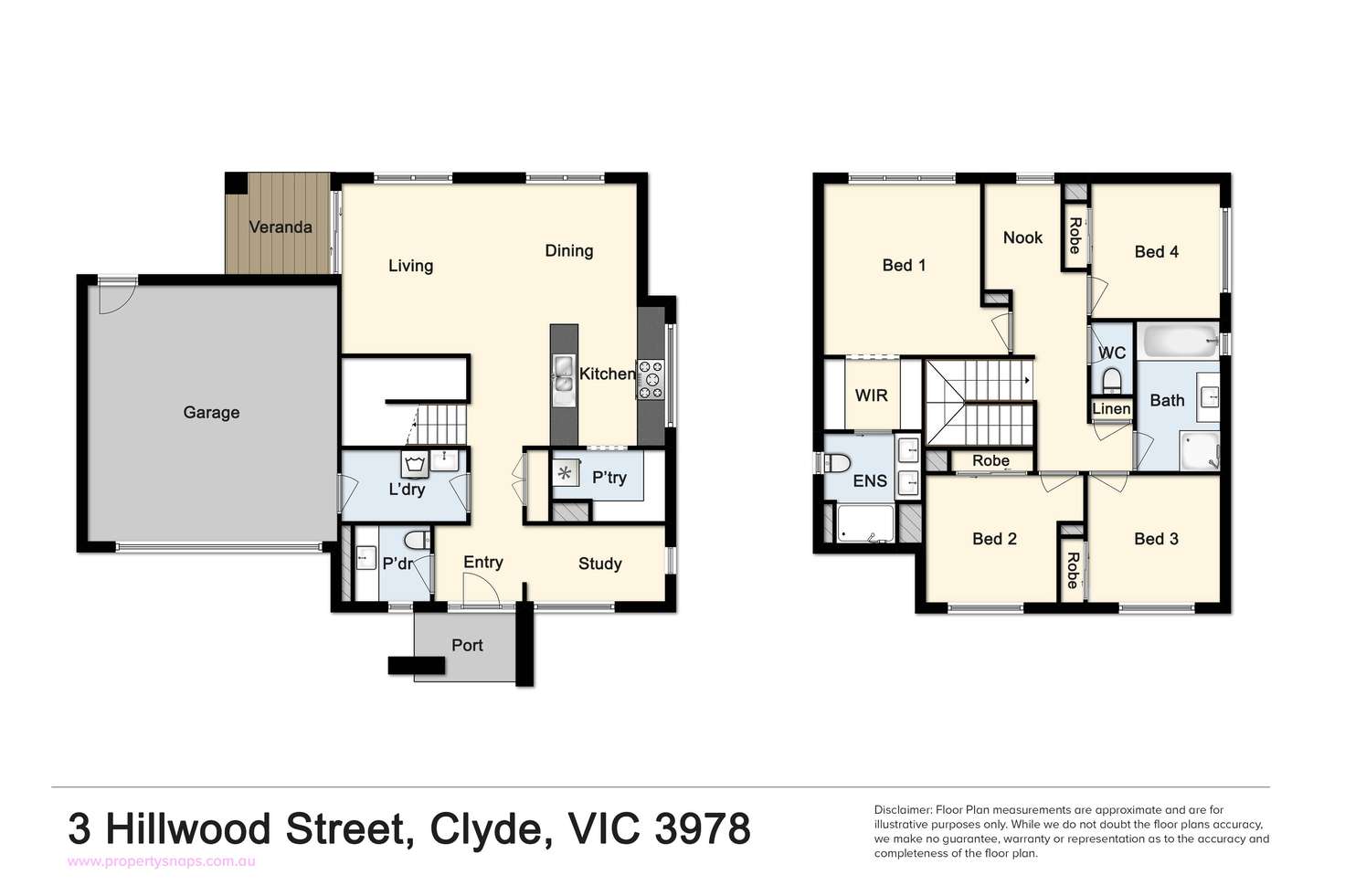 Floorplan of Homely house listing, 3 Hillwood Street, Clyde VIC 3978