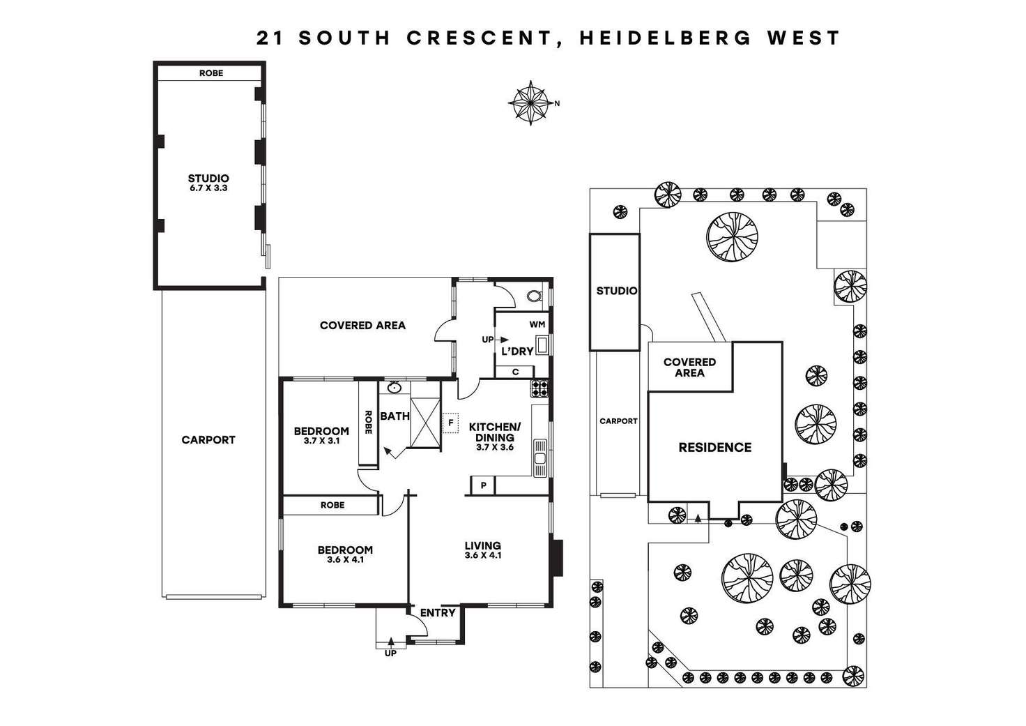 Floorplan of Homely house listing, 21 South Crescent, Heidelberg West VIC 3081