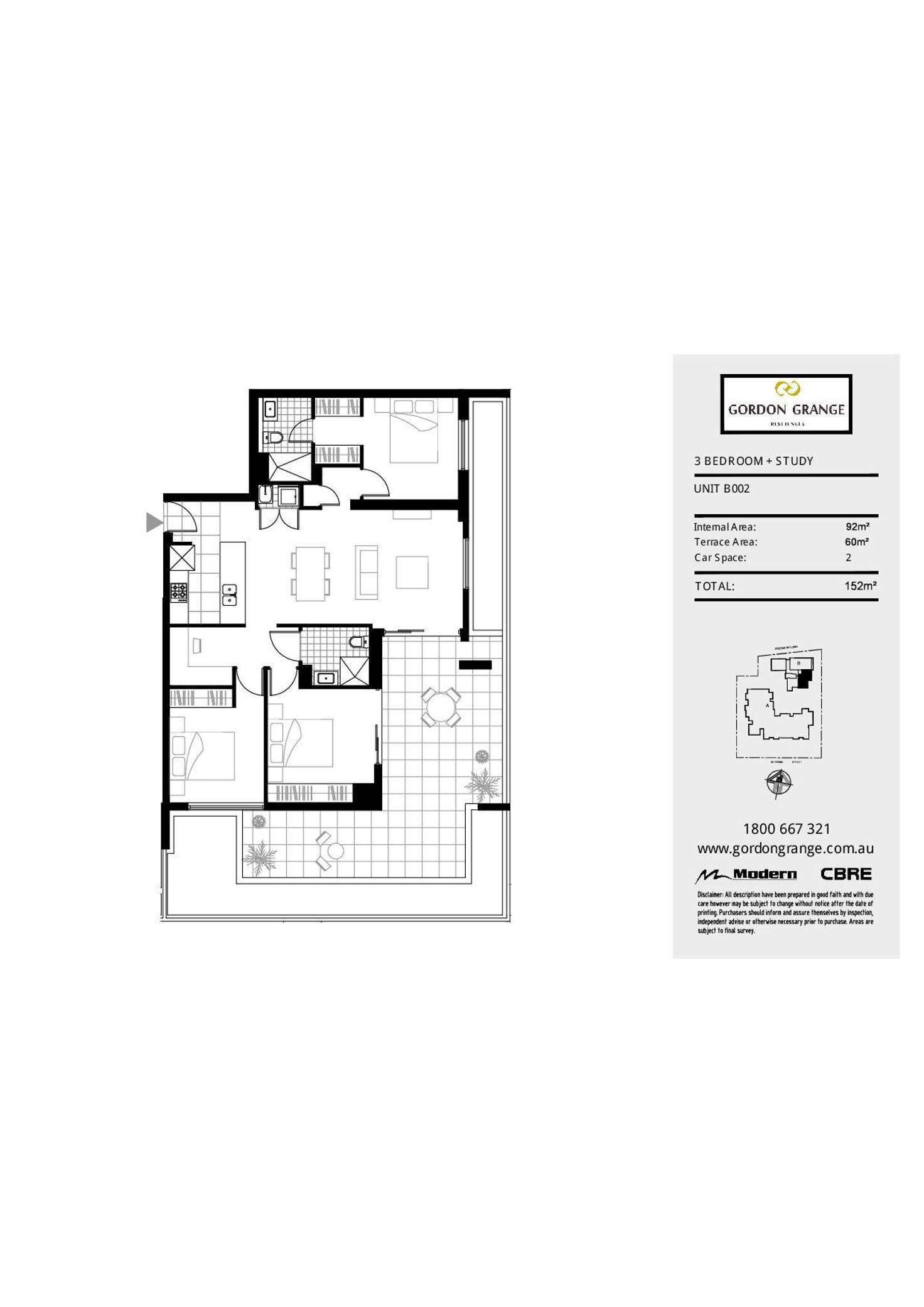 Floorplan of Homely apartment listing, B002/3 Fitzsimons Lane, Gordon NSW 2072