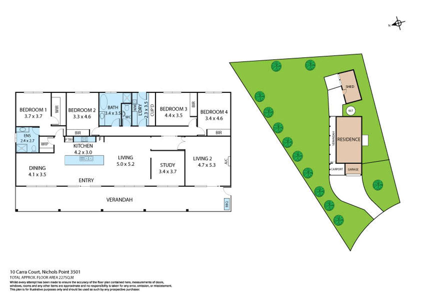 Floorplan of Homely house listing, 10 Carra Court, Nichols Point VIC 3501