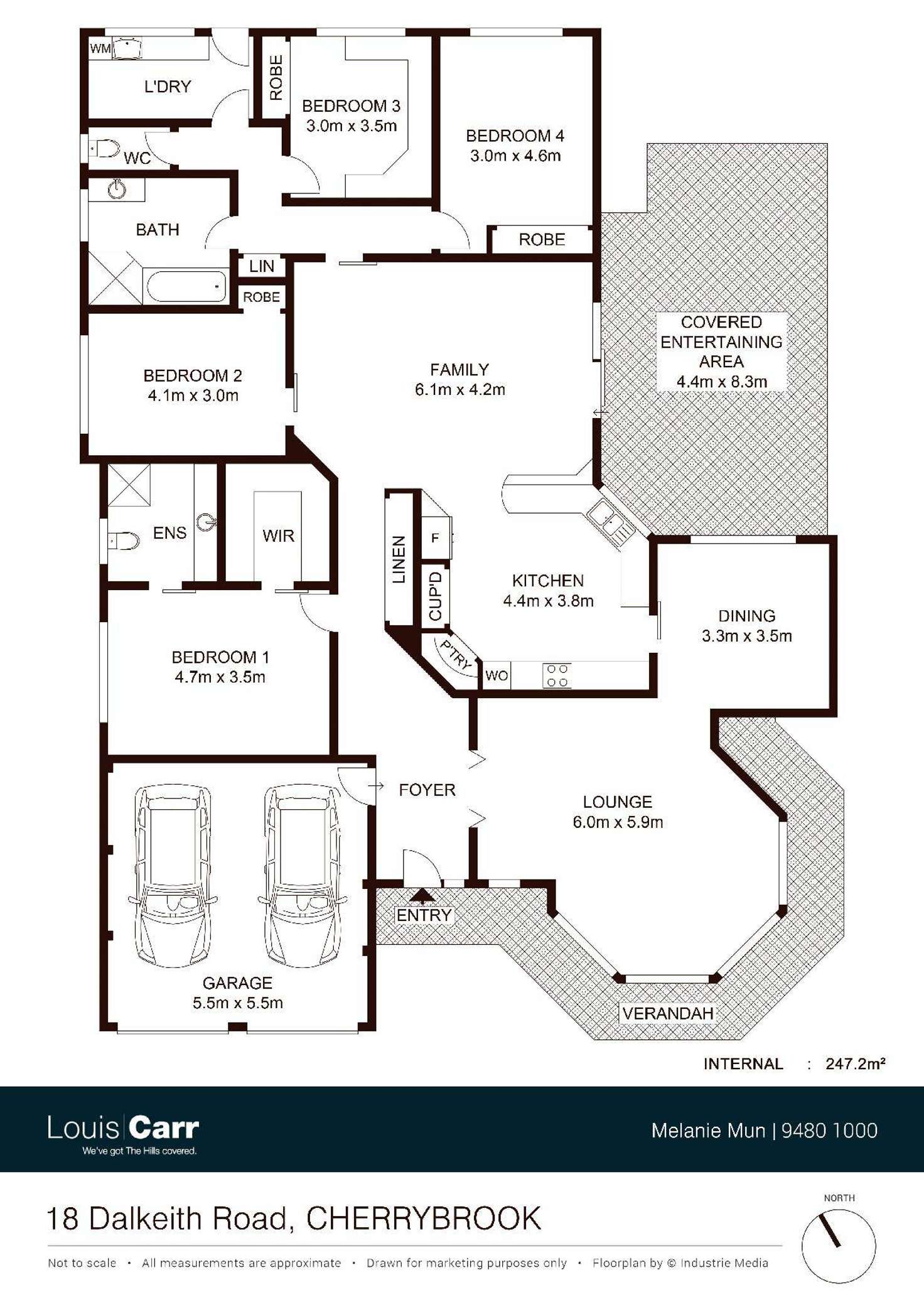 Floorplan of Homely house listing, 18 Dalkeith Road, Cherrybrook NSW 2126