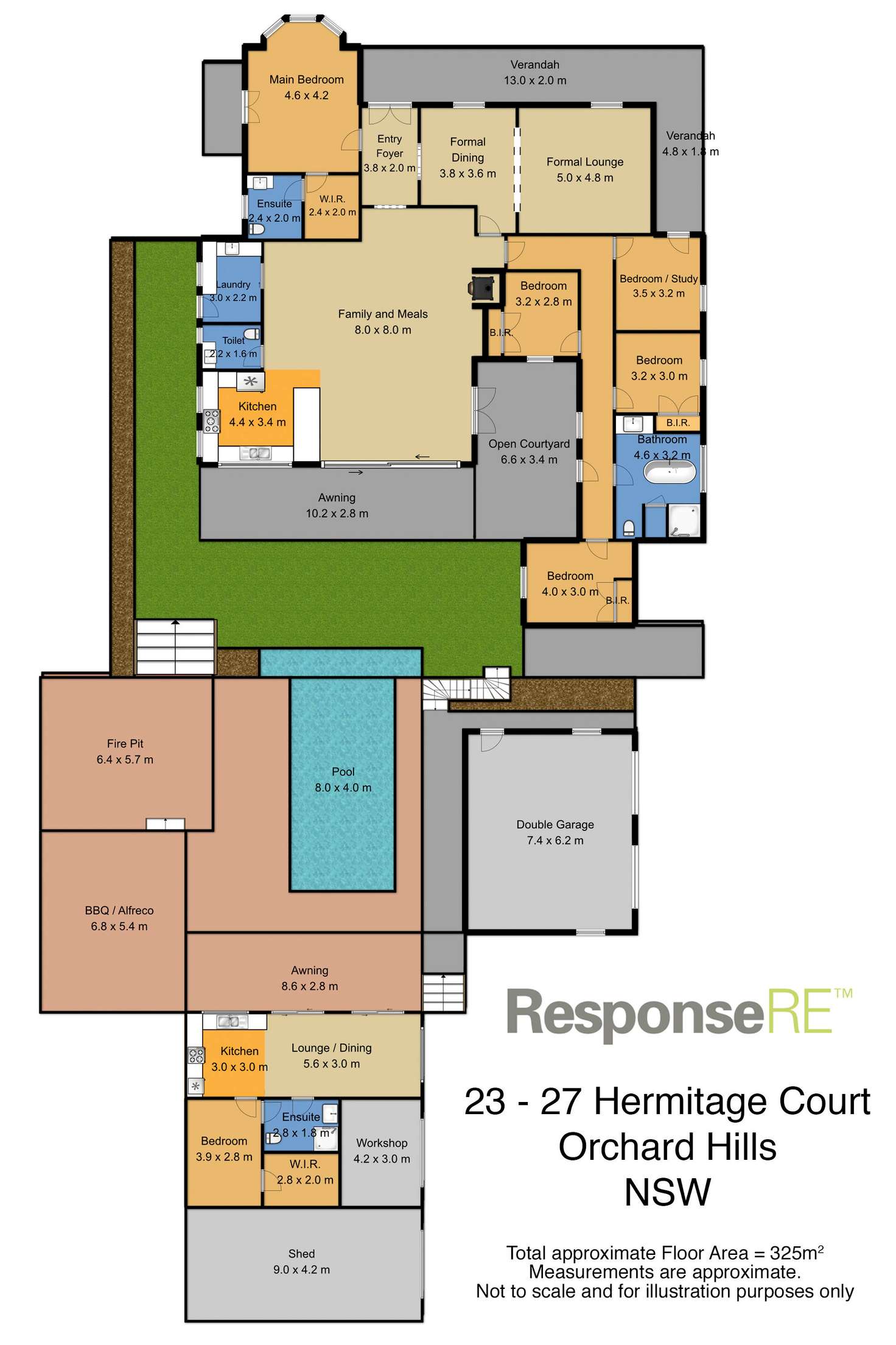 Floorplan of Homely house listing, 23-27 Hermitage Court, Orchard Hills NSW 2748