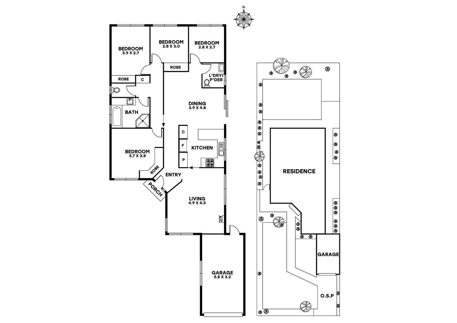 Floorplan of Homely house listing, 48 Catalina Street, Heidelberg West VIC 3081