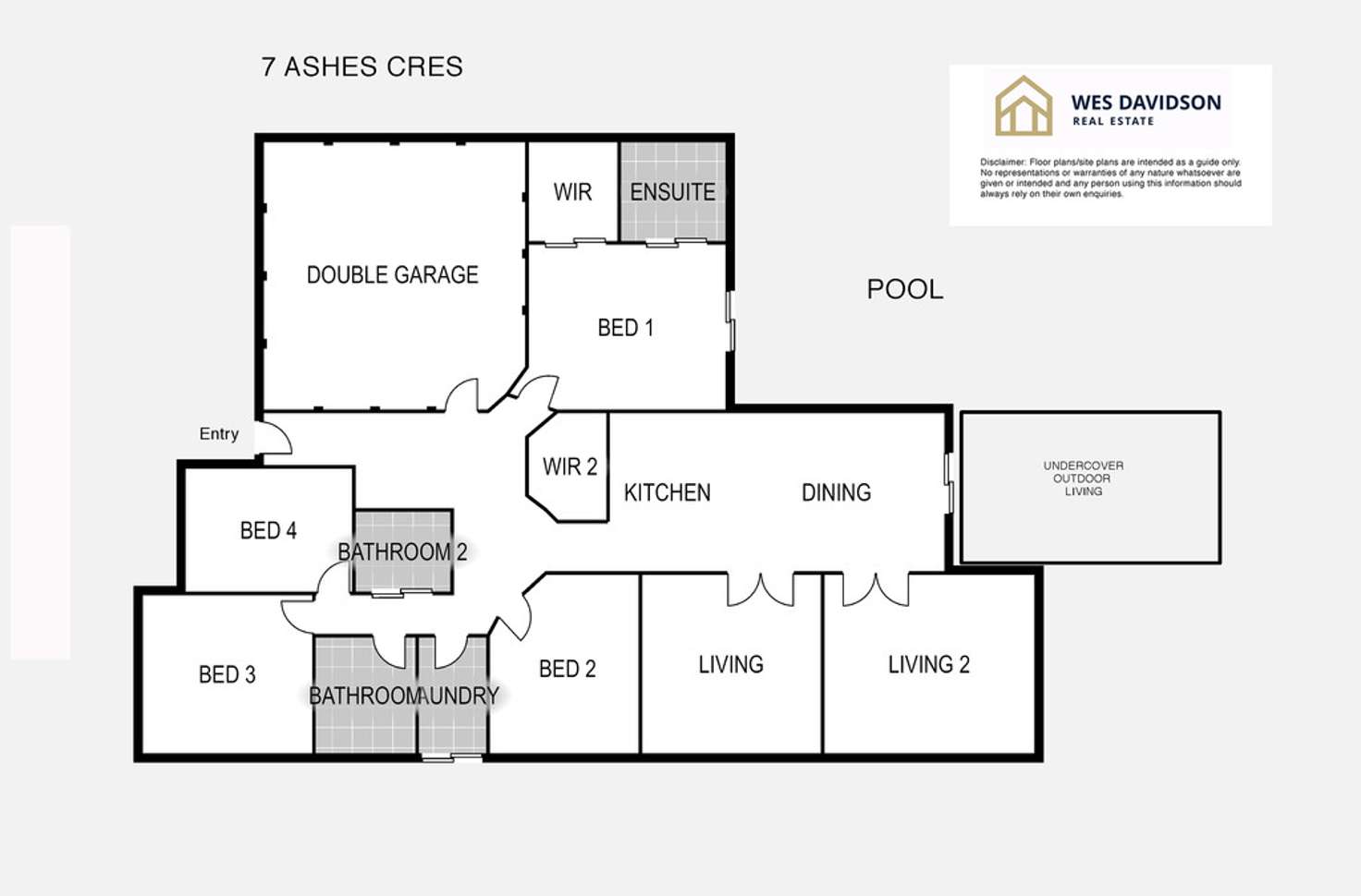 Floorplan of Homely house listing, 7 Ashes Court, Horsham VIC 3400