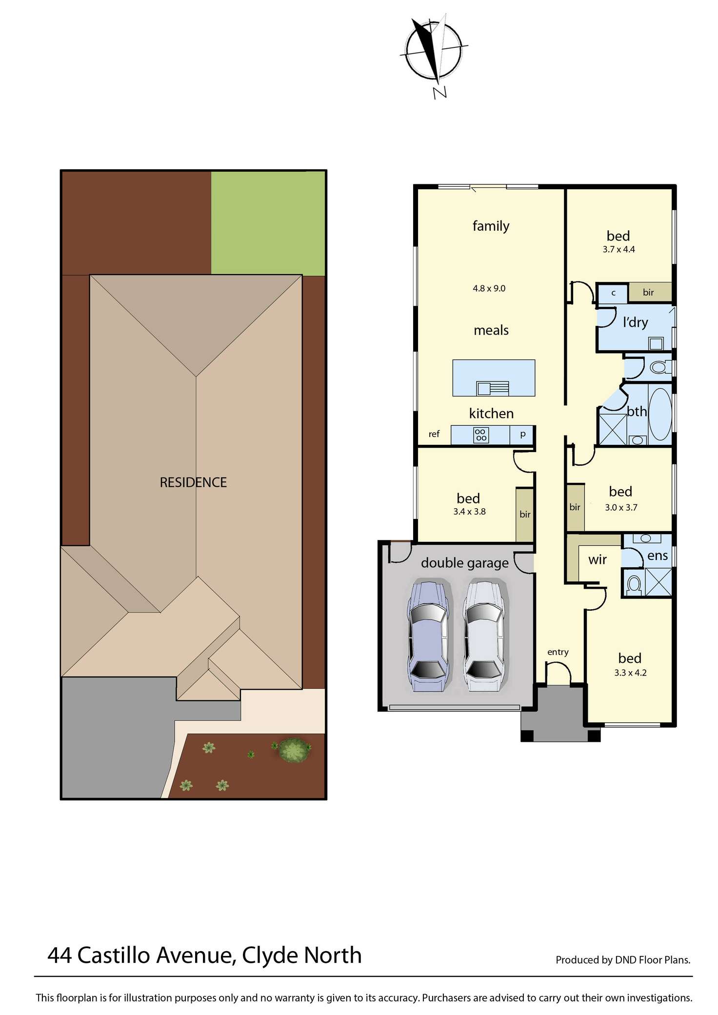 Floorplan of Homely house listing, 44 Castillo Avenue, Clyde North VIC 3978