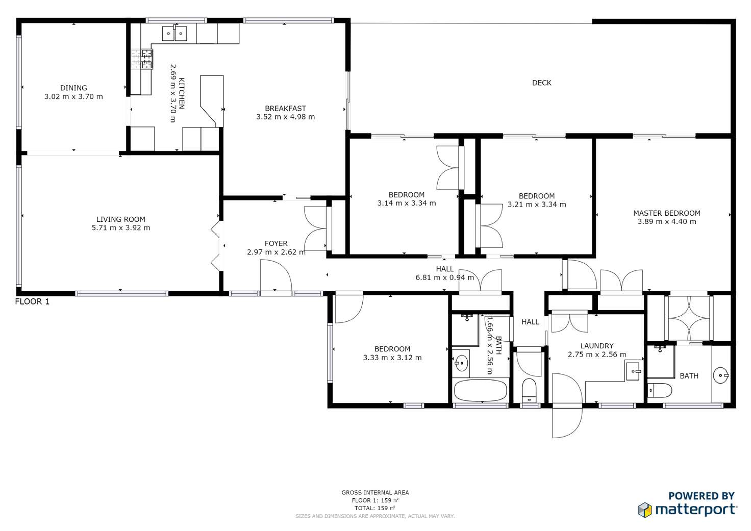 Floorplan of Homely house listing, 170 Streeton Drive, Chapman ACT 2611