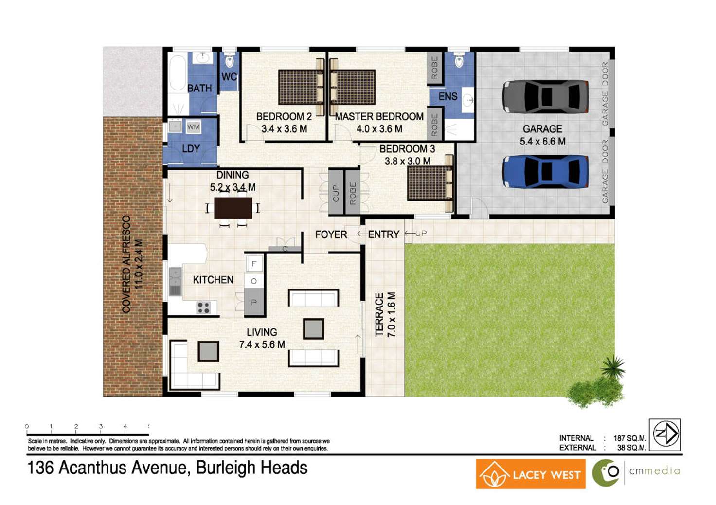 Floorplan of Homely house listing, 136 Acanthus Avenue, Burleigh Waters QLD 4220