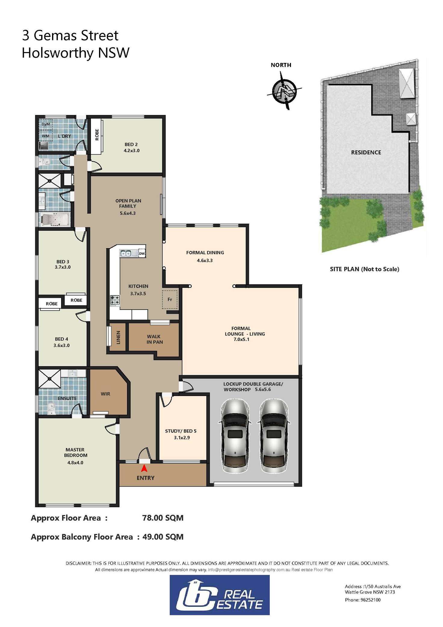 Floorplan of Homely house listing, 3 Gemas Street, Holsworthy NSW 2173