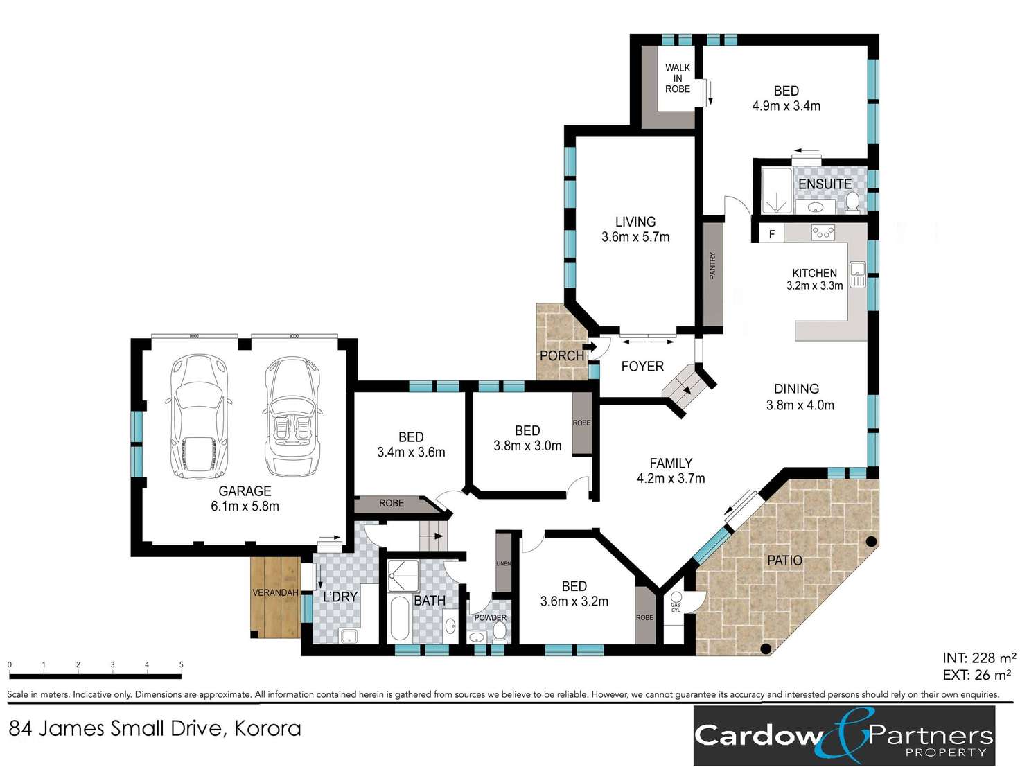 Floorplan of Homely house listing, 84 James Small Drive, Korora NSW 2450