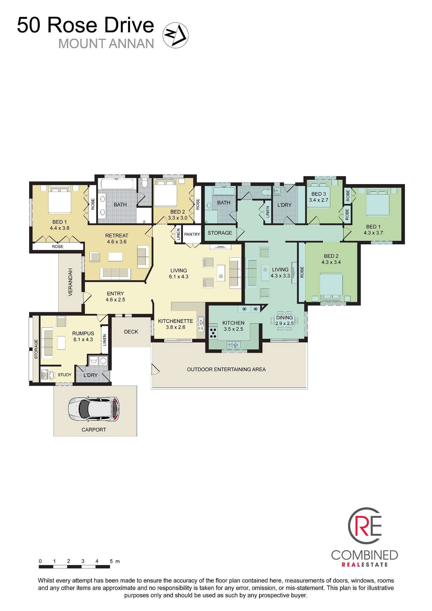 Floorplan of Homely house listing, 50 Rose Drive, Mount Annan NSW 2567