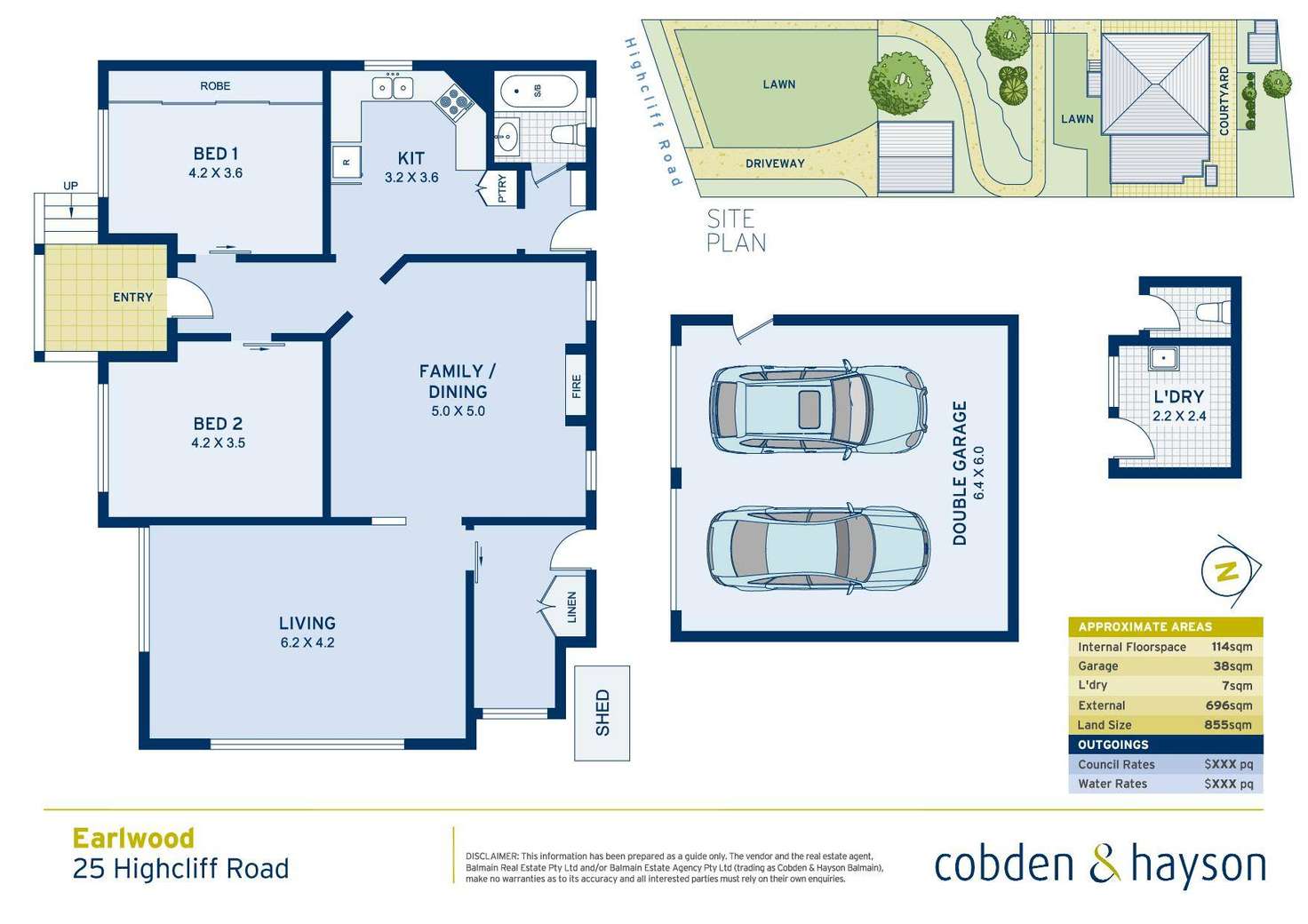 Floorplan of Homely house listing, 25 Highcliff Road, Earlwood NSW 2206