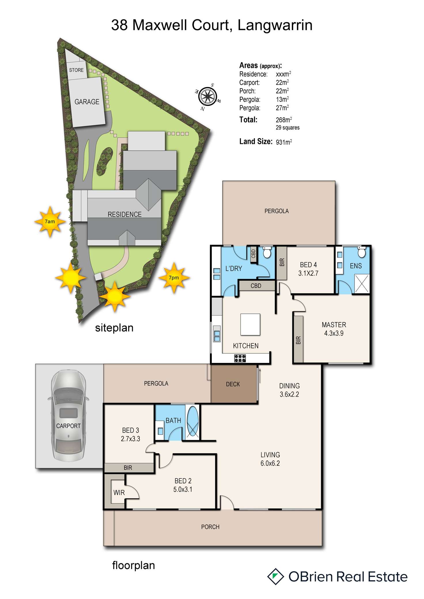 Floorplan of Homely house listing, 38 Maxwell Court, Langwarrin VIC 3910