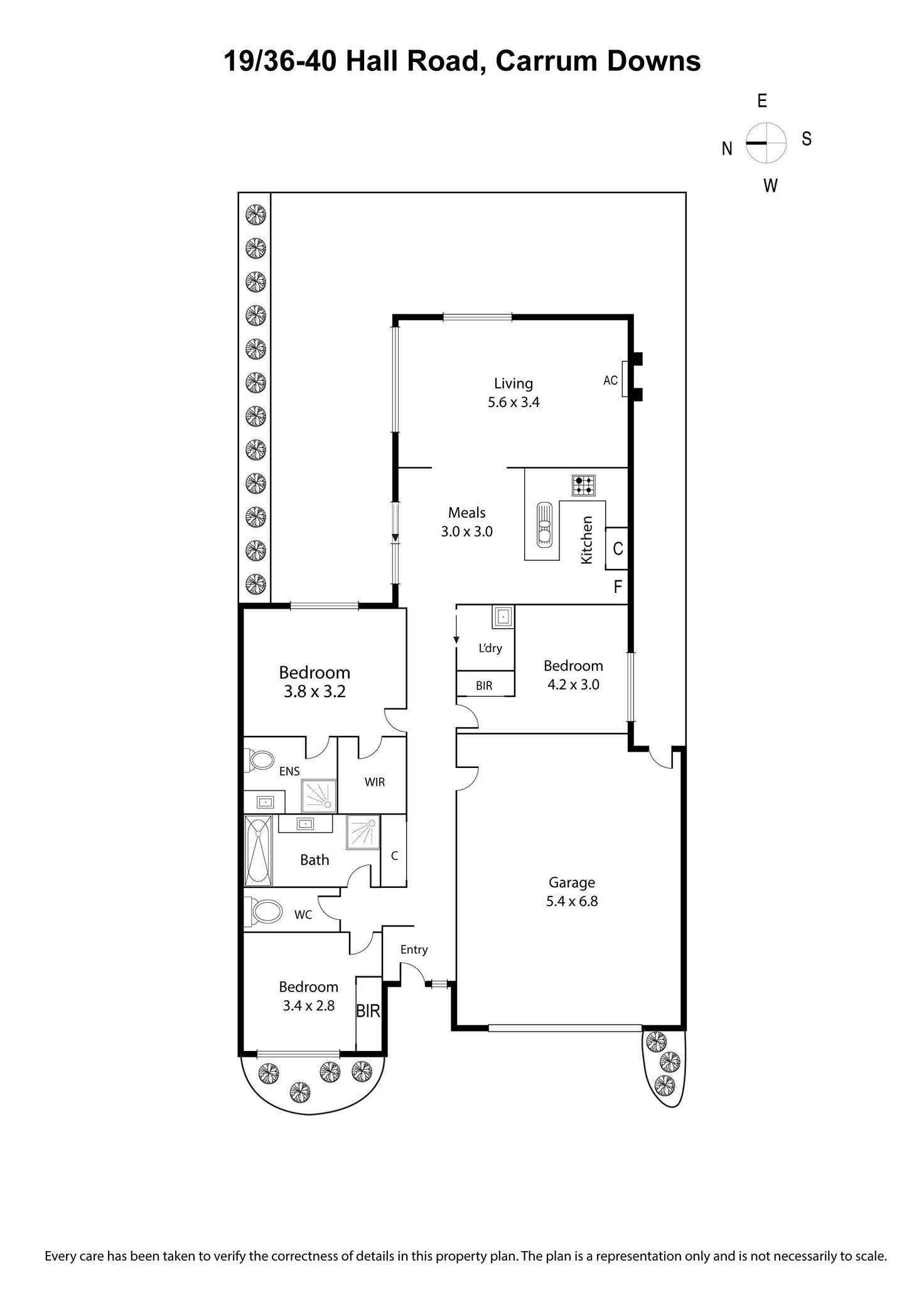 Floorplan of Homely unit listing, 19/36-40 Hall Road, Carrum Downs VIC 3201