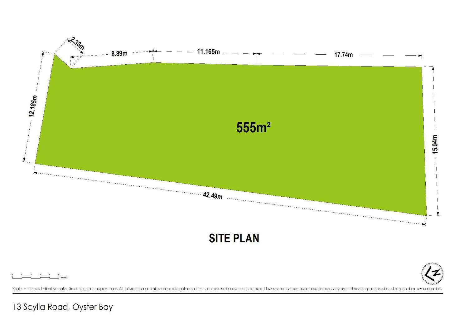 Floorplan of Homely residentialLand listing, 13 Scylla Road, Oyster Bay NSW 2225