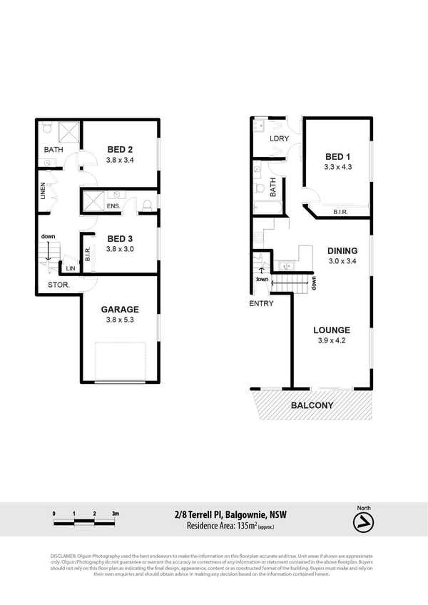 Floorplan of Homely semiDetached listing, 2/8 Terrell Place, Balgownie NSW 2519