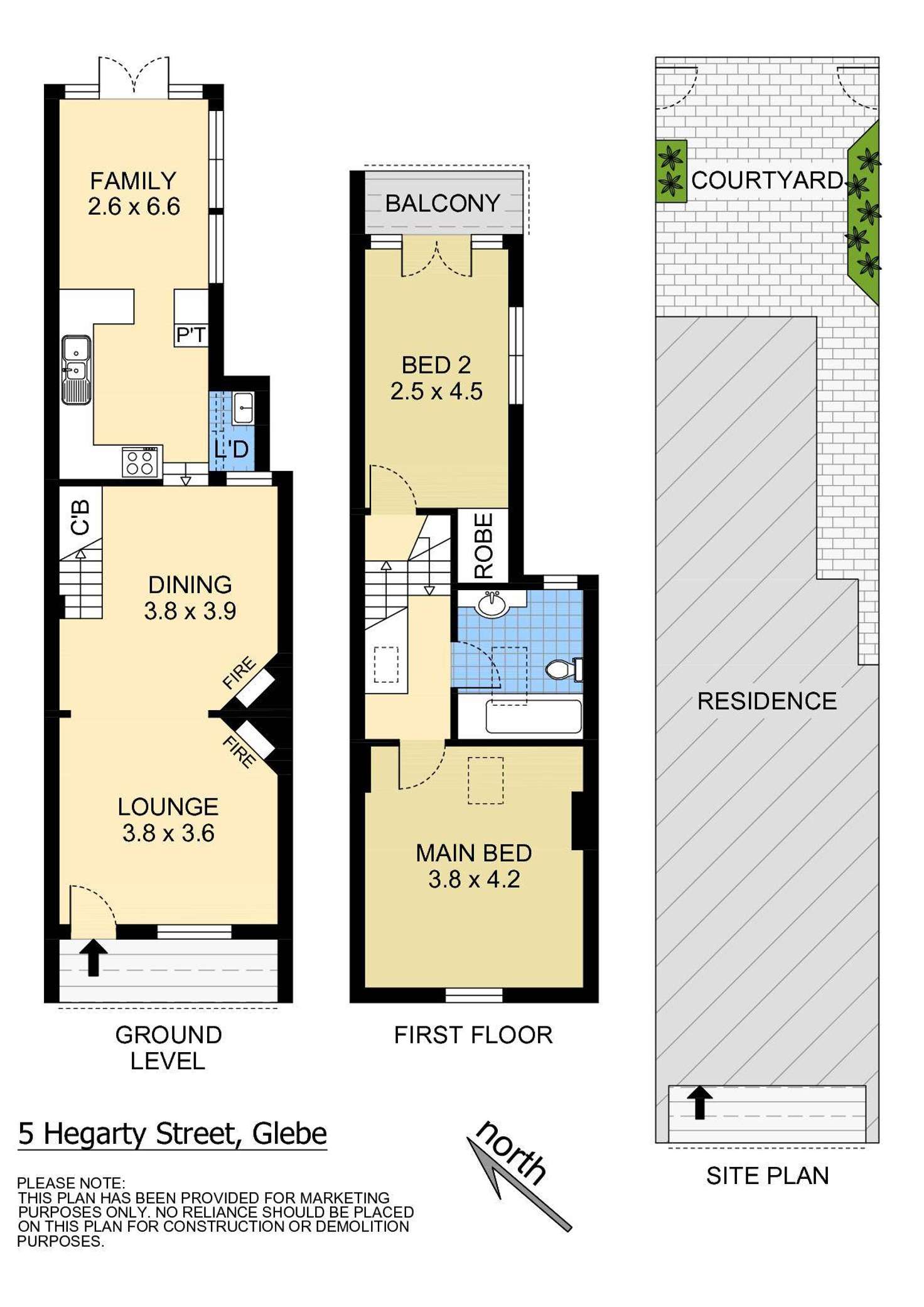 Floorplan of Homely house listing, 5 Hegarty Street, Glebe NSW 2037