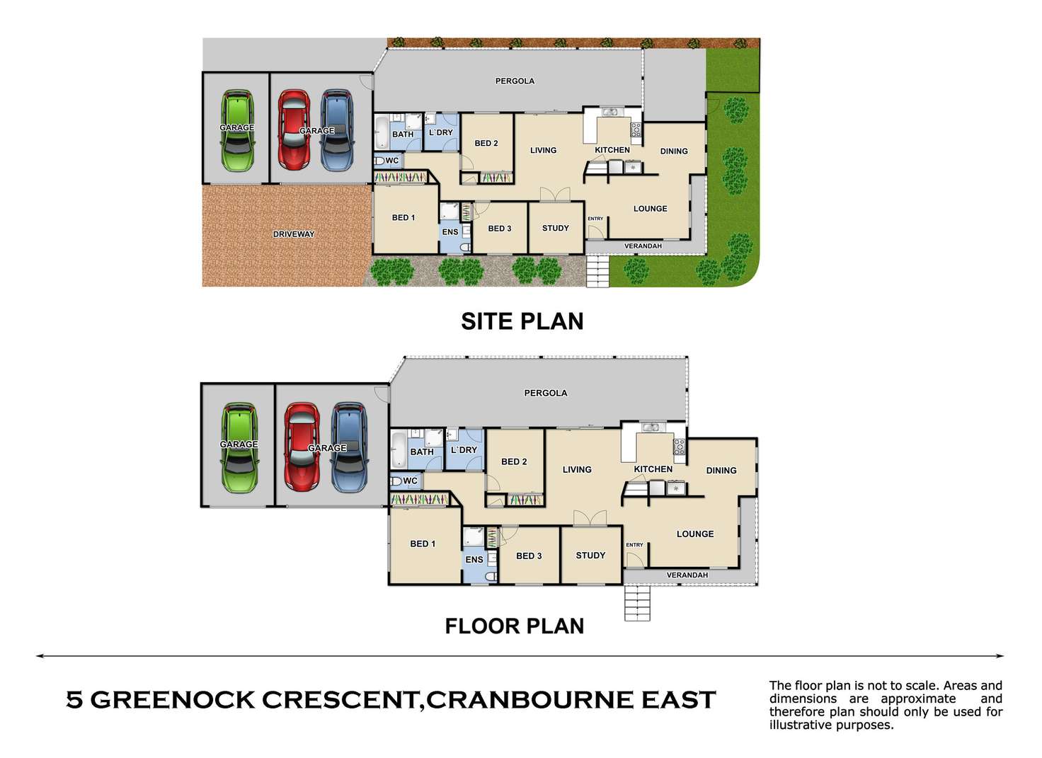 Floorplan of Homely house listing, 5 Greenock Crescent, Cranbourne East VIC 3977