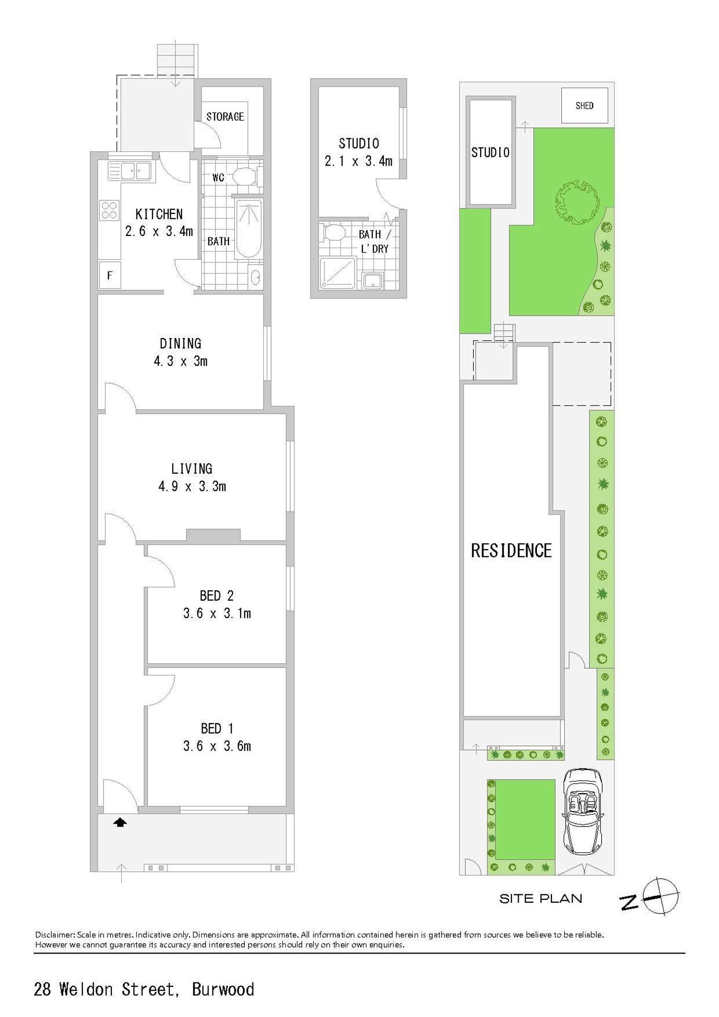 Floorplan of Homely house listing, 28 Weldon Street, Burwood NSW 2134