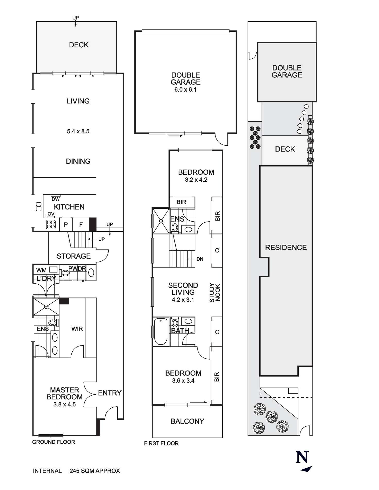 Floorplan of Homely house listing, 168B Separation Street, Northcote VIC 3070