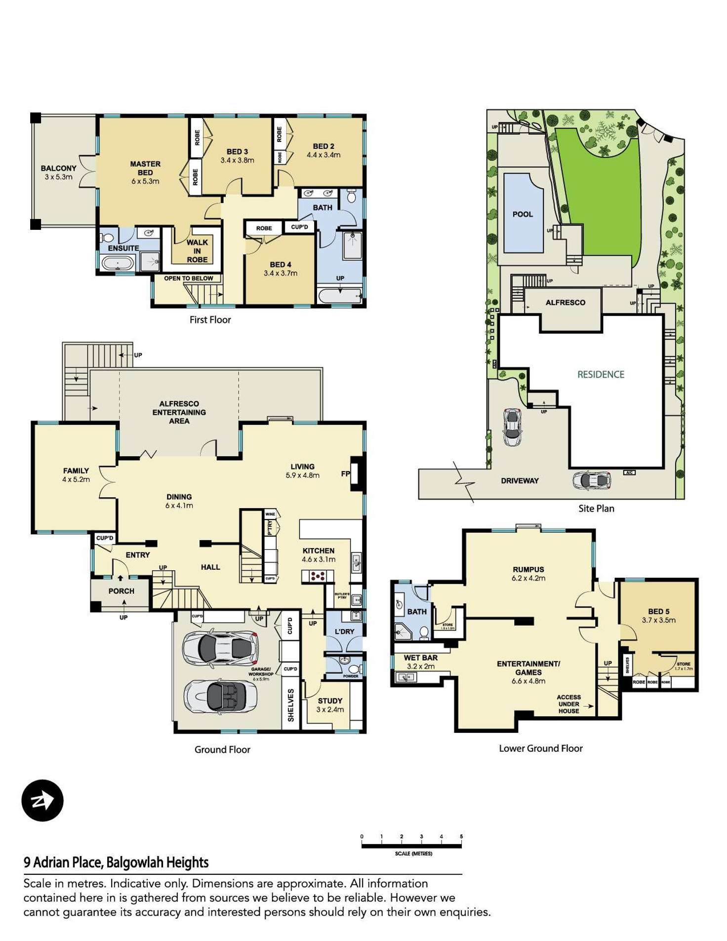 Floorplan of Homely house listing, 9 Adrian Place, Balgowlah Heights NSW 2093