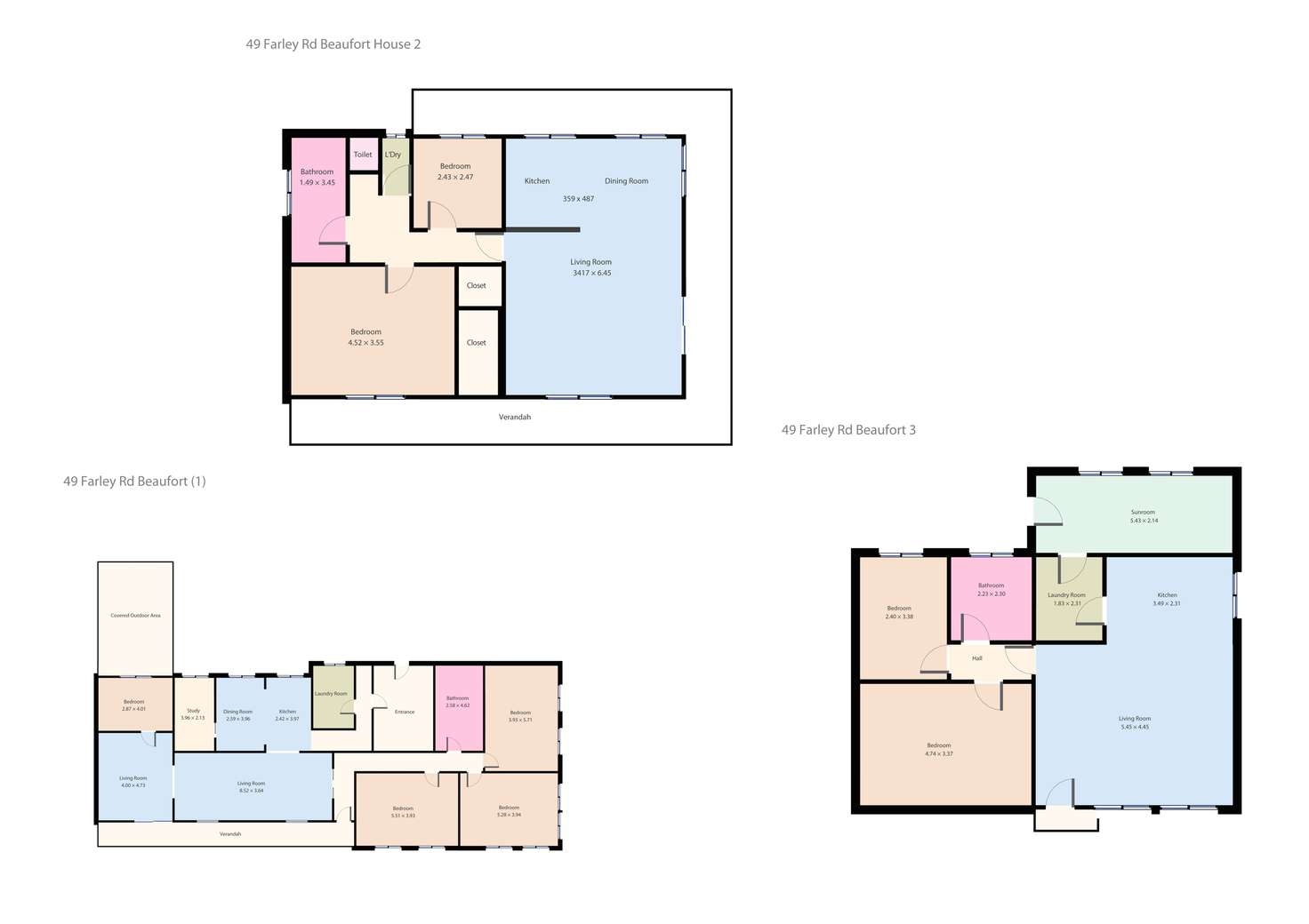 Floorplan of Homely house listing, 49 Farley Lane, Beaufort VIC 3373