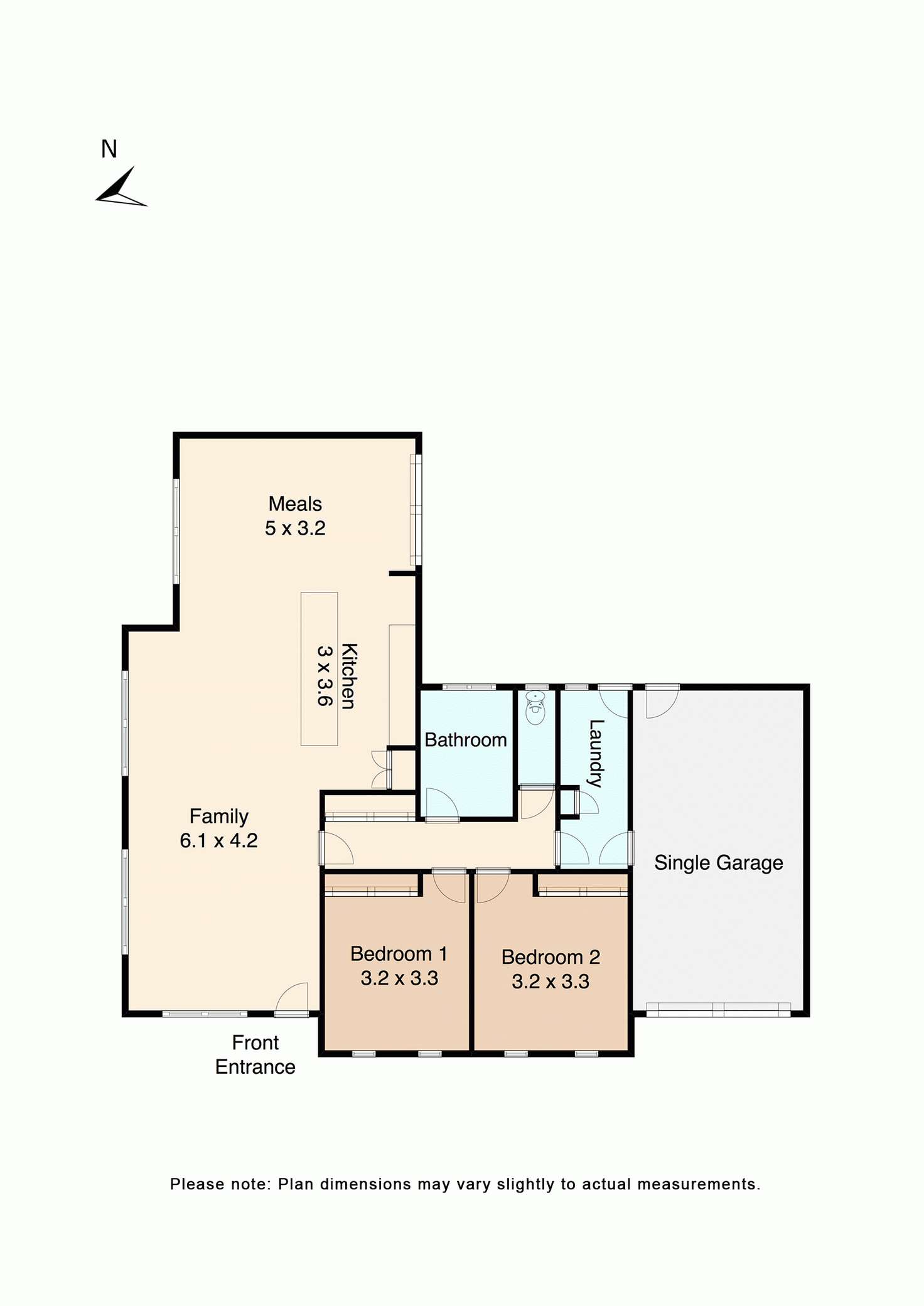 Floorplan of Homely house listing, 1/322 Simpson Street, Ballarat North VIC 3350