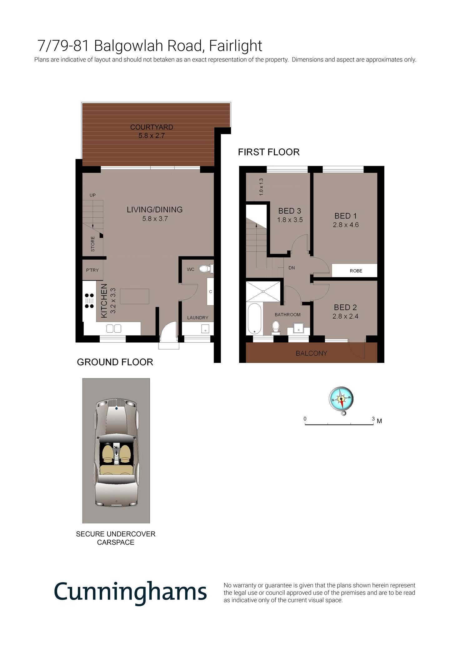 Floorplan of Homely townhouse listing, 7/79-81 Balgowlah Road, Fairlight NSW 2094