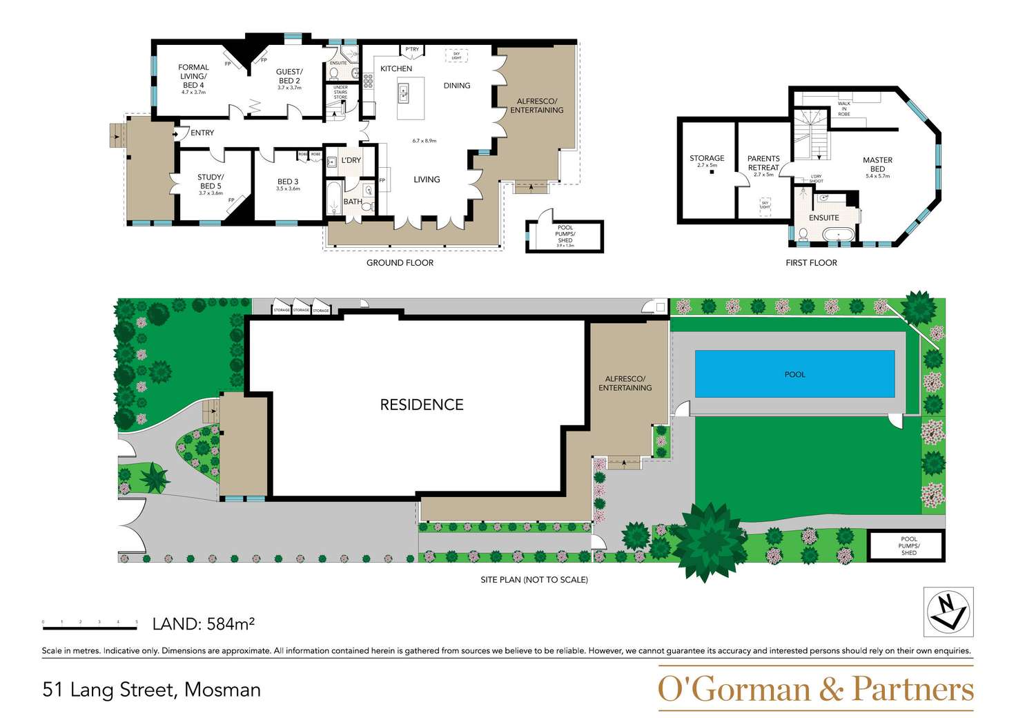 Floorplan of Homely house listing, 51 Lang Street, Mosman NSW 2088