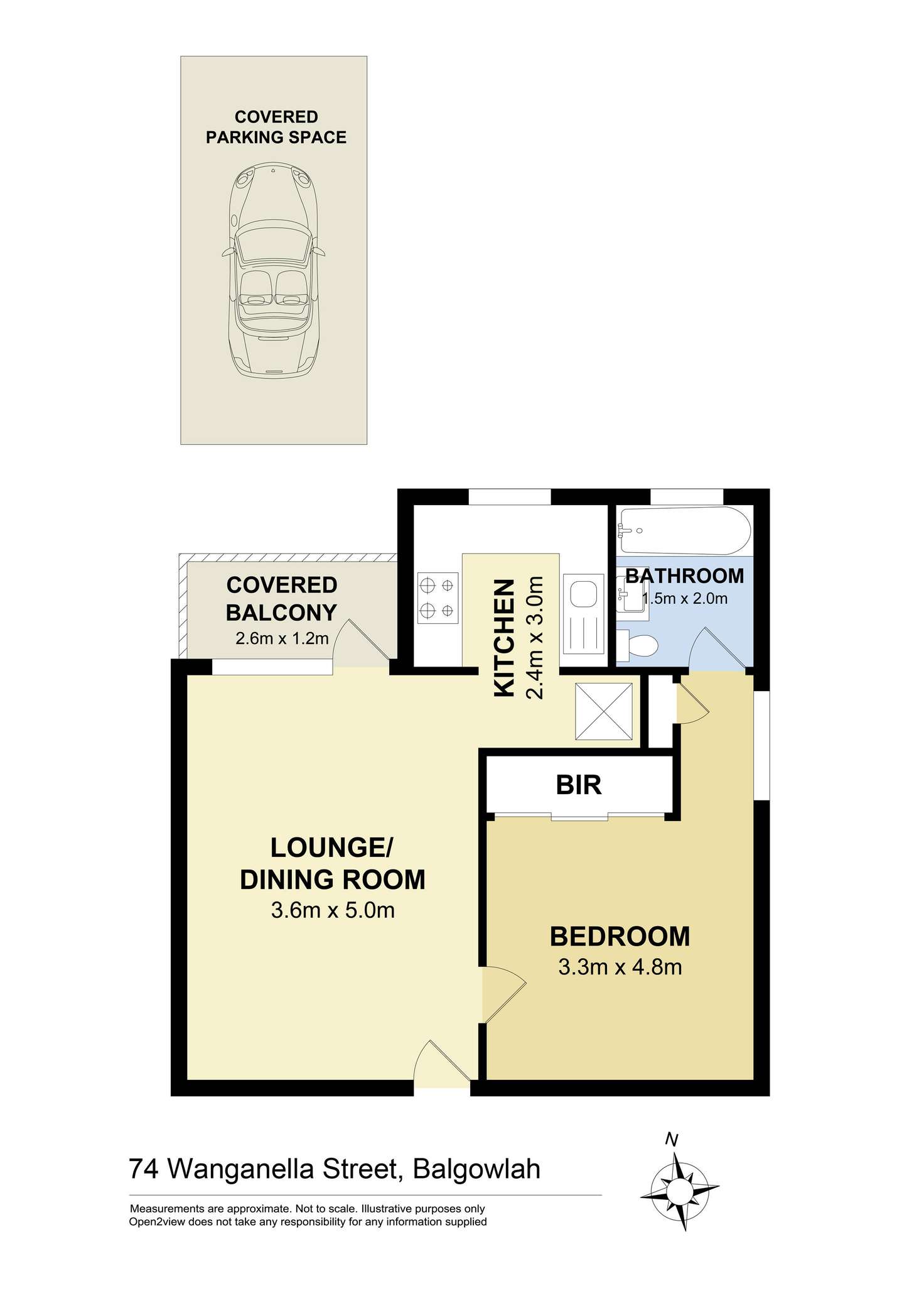Floorplan of Homely apartment listing, 2/74 Wanganella Street, Balgowlah NSW 2093
