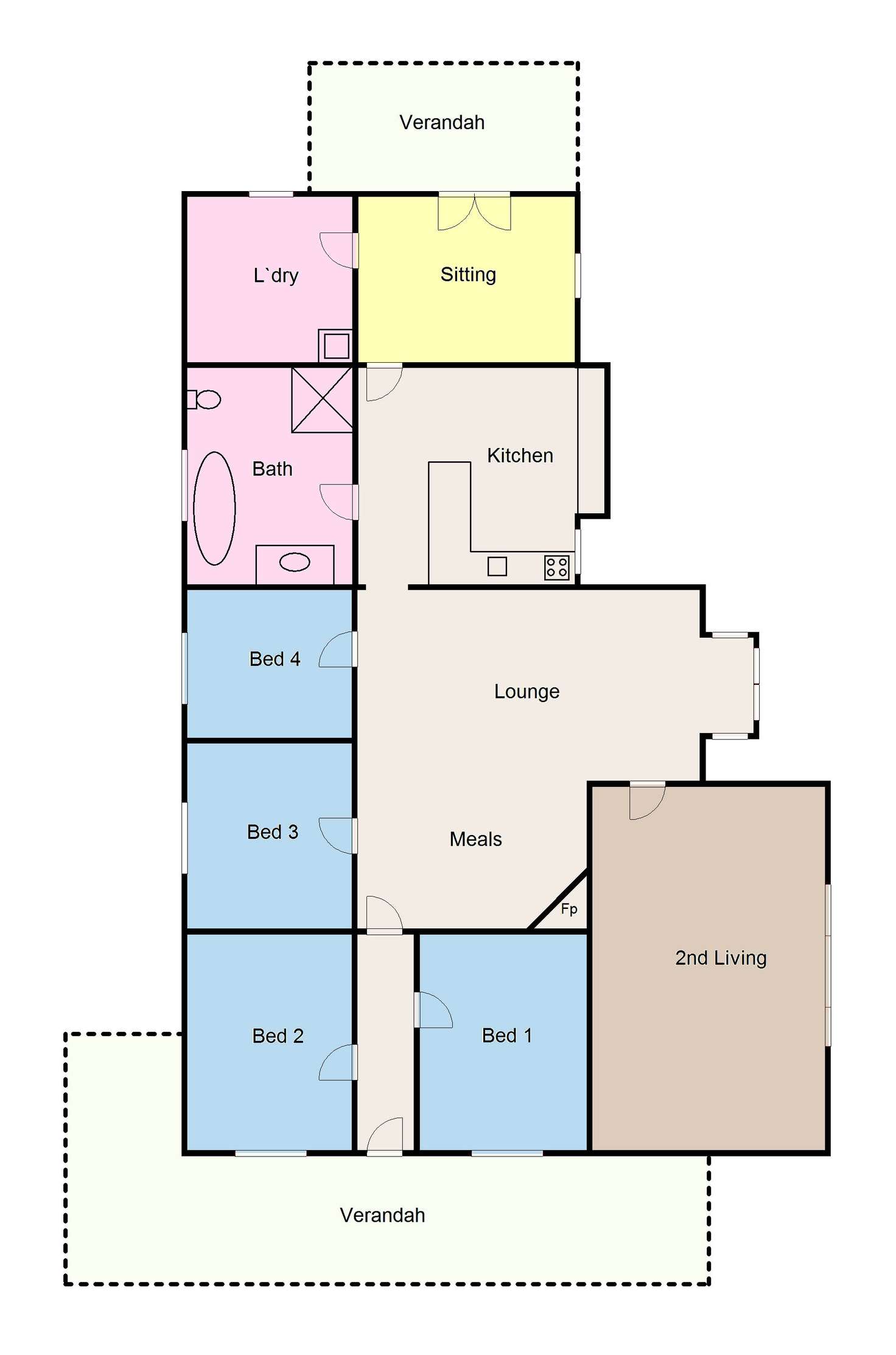 Floorplan of Homely house listing, 95 Lambert Street, Ararat VIC 3377