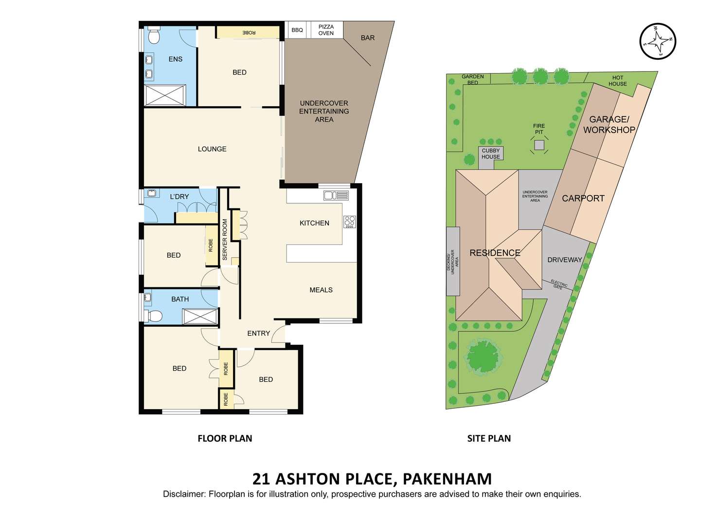 Floorplan of Homely house listing, 21 Ashton Place, Pakenham VIC 3810