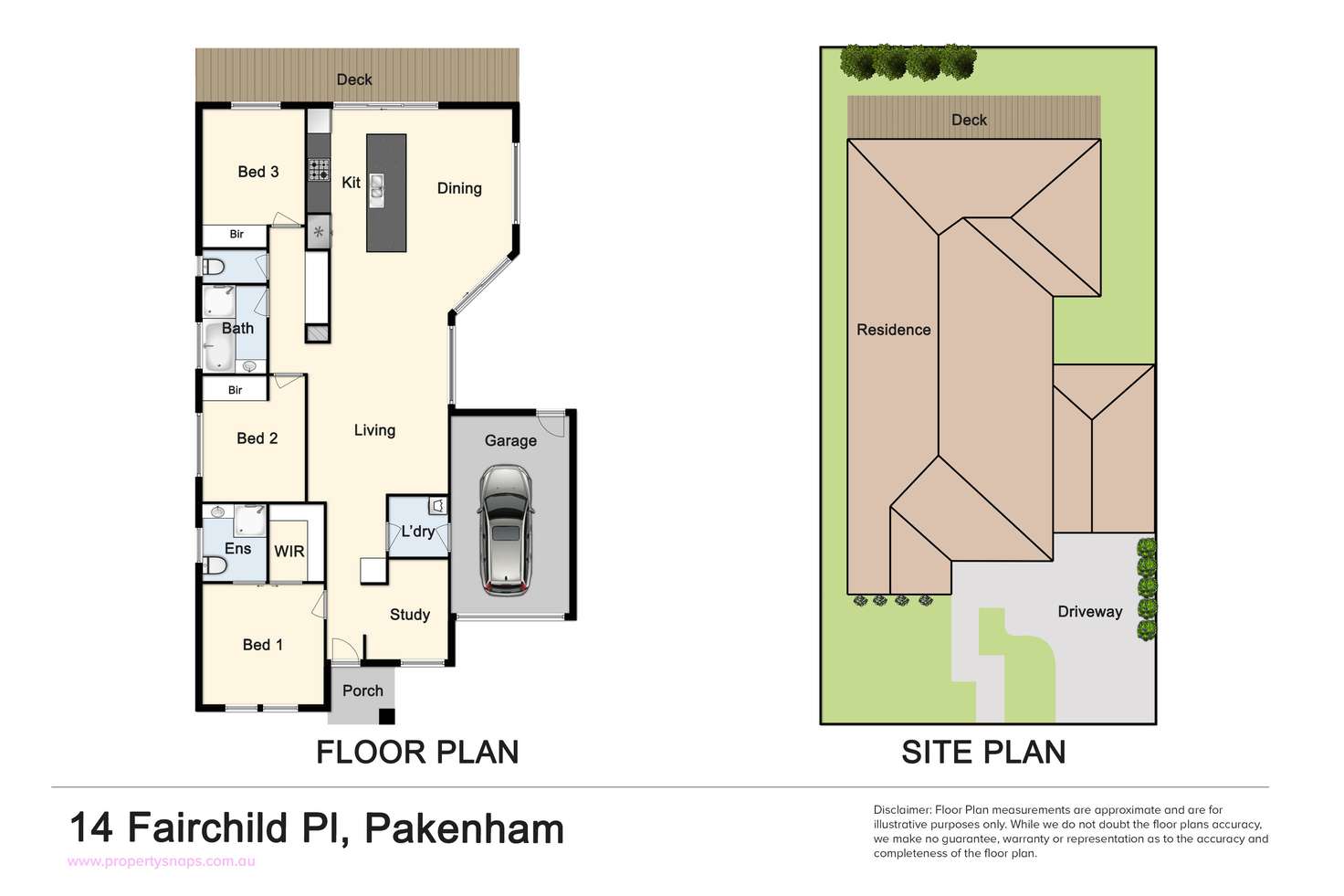 Floorplan of Homely house listing, 14 Fairchild Place, Pakenham VIC 3810