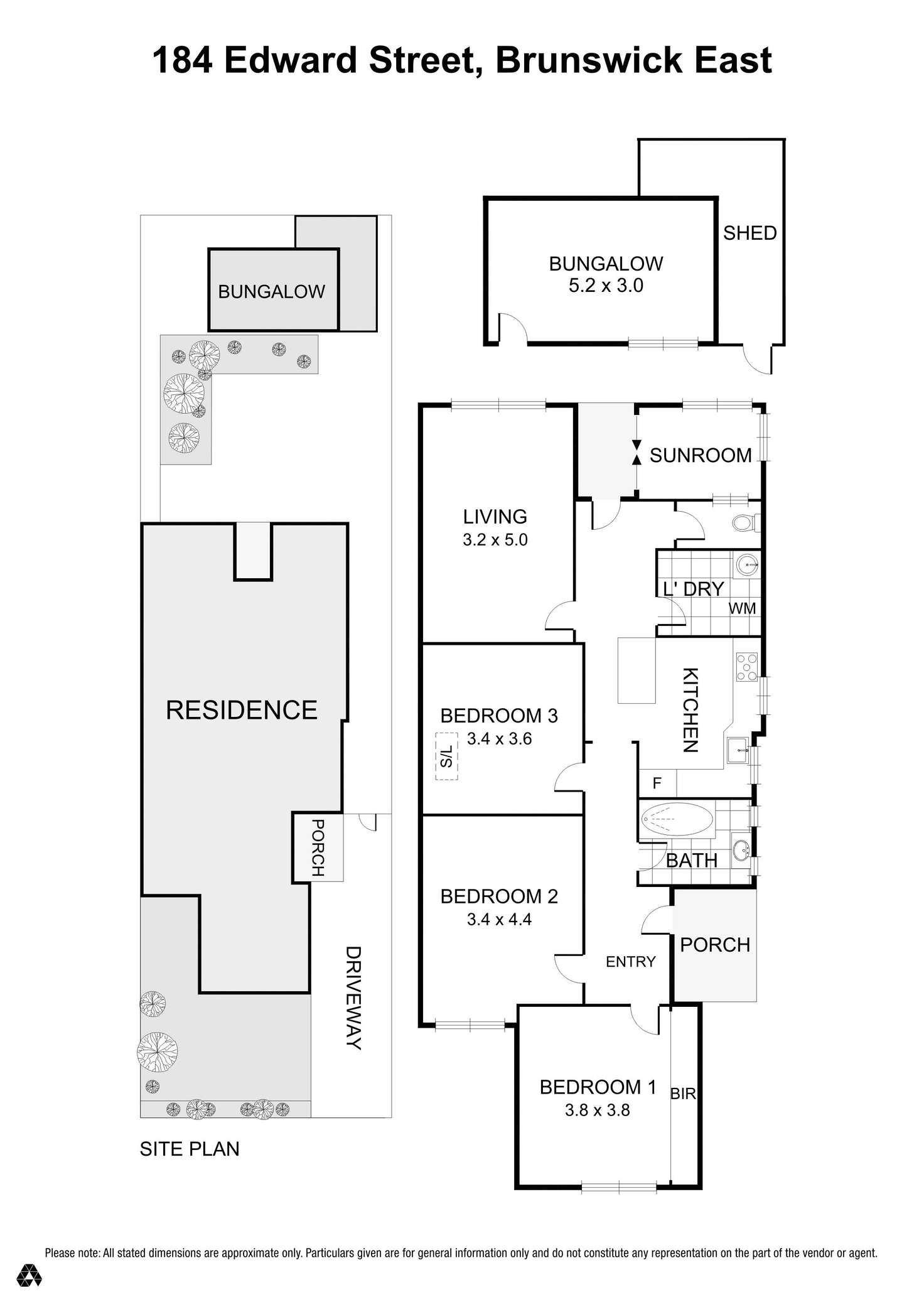 Floorplan of Homely house listing, 184 Edward Street, Brunswick East VIC 3057