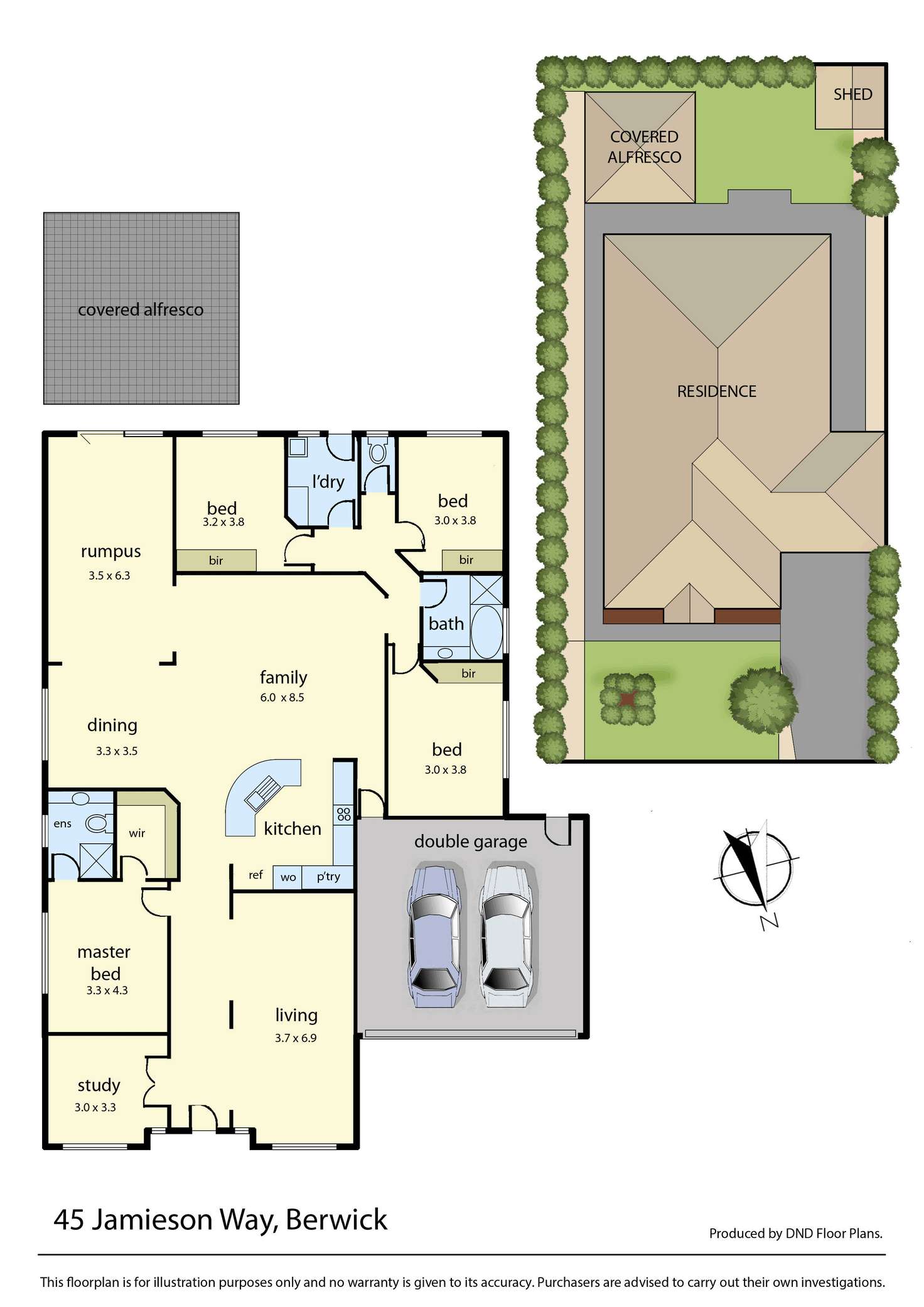 Floorplan of Homely house listing, 45 Jamieson Way, Berwick VIC 3806