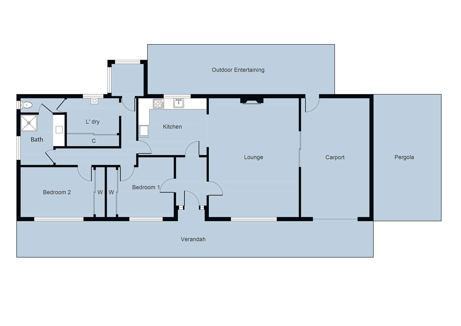 Floorplan of Homely house listing, 1 Main Street, Bealiba VIC 3475