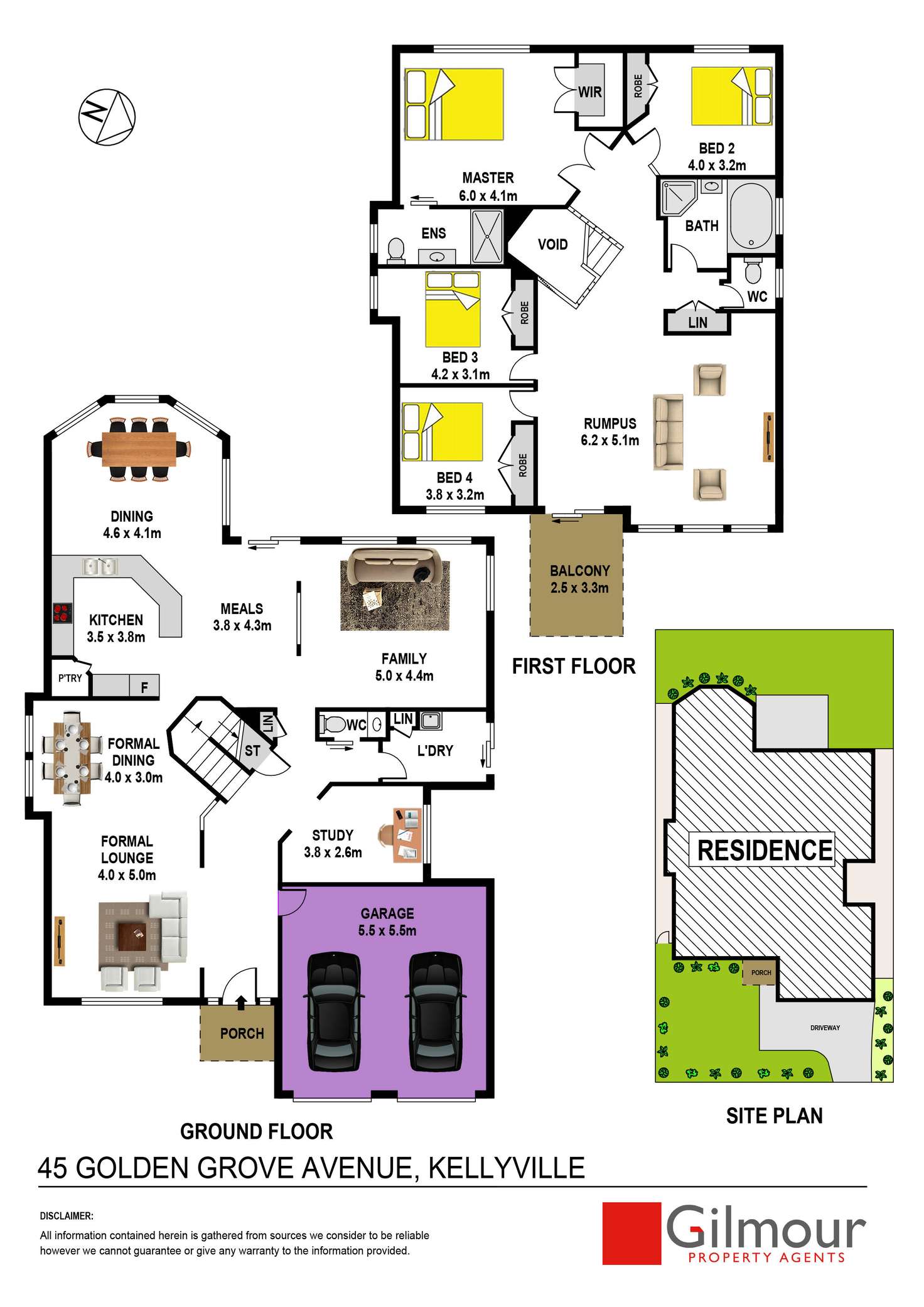 Floorplan of Homely house listing, 45 Golden Grove Avenue, Kellyville NSW 2155