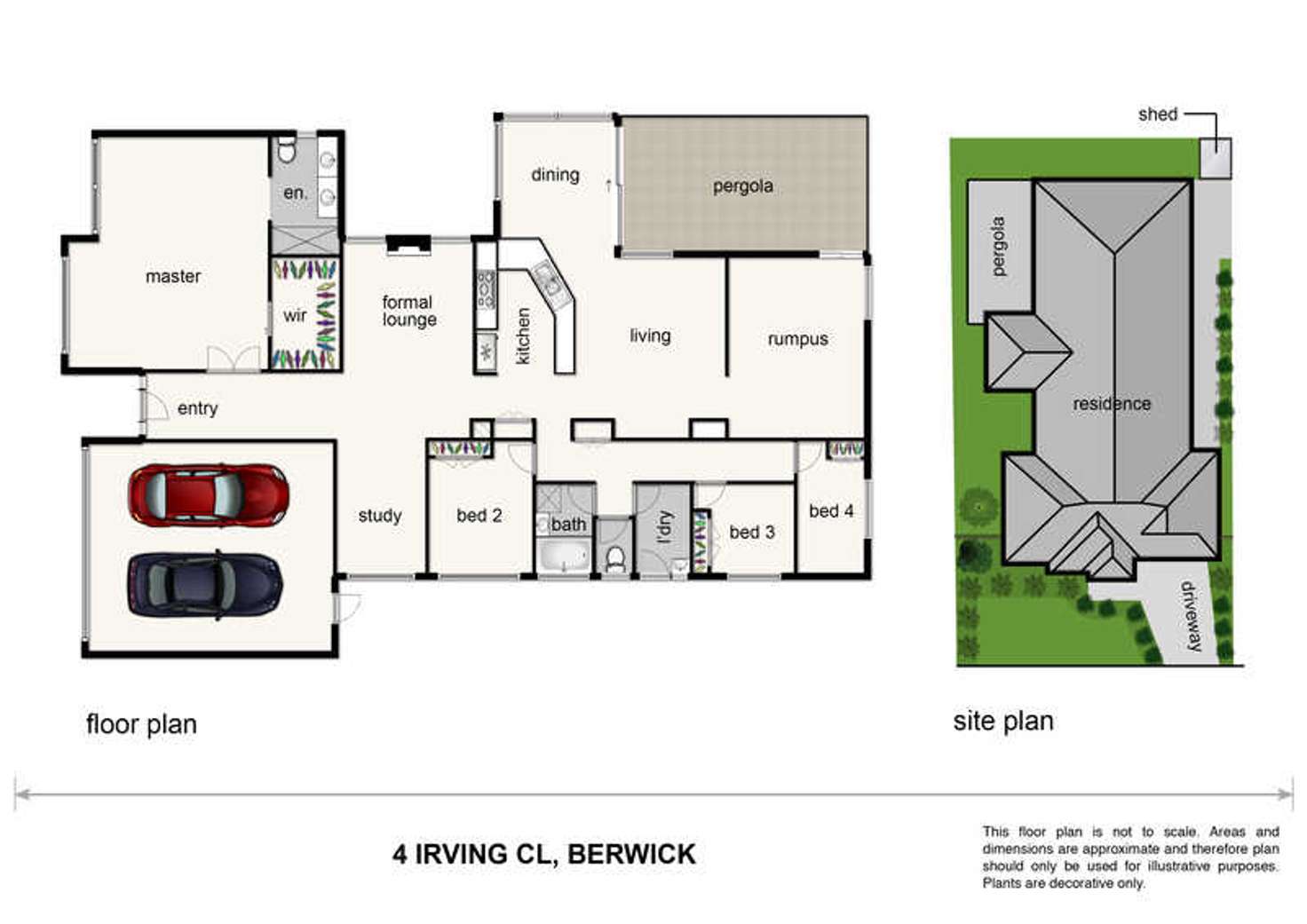 Floorplan of Homely house listing, 4 Irving Close, Berwick VIC 3806