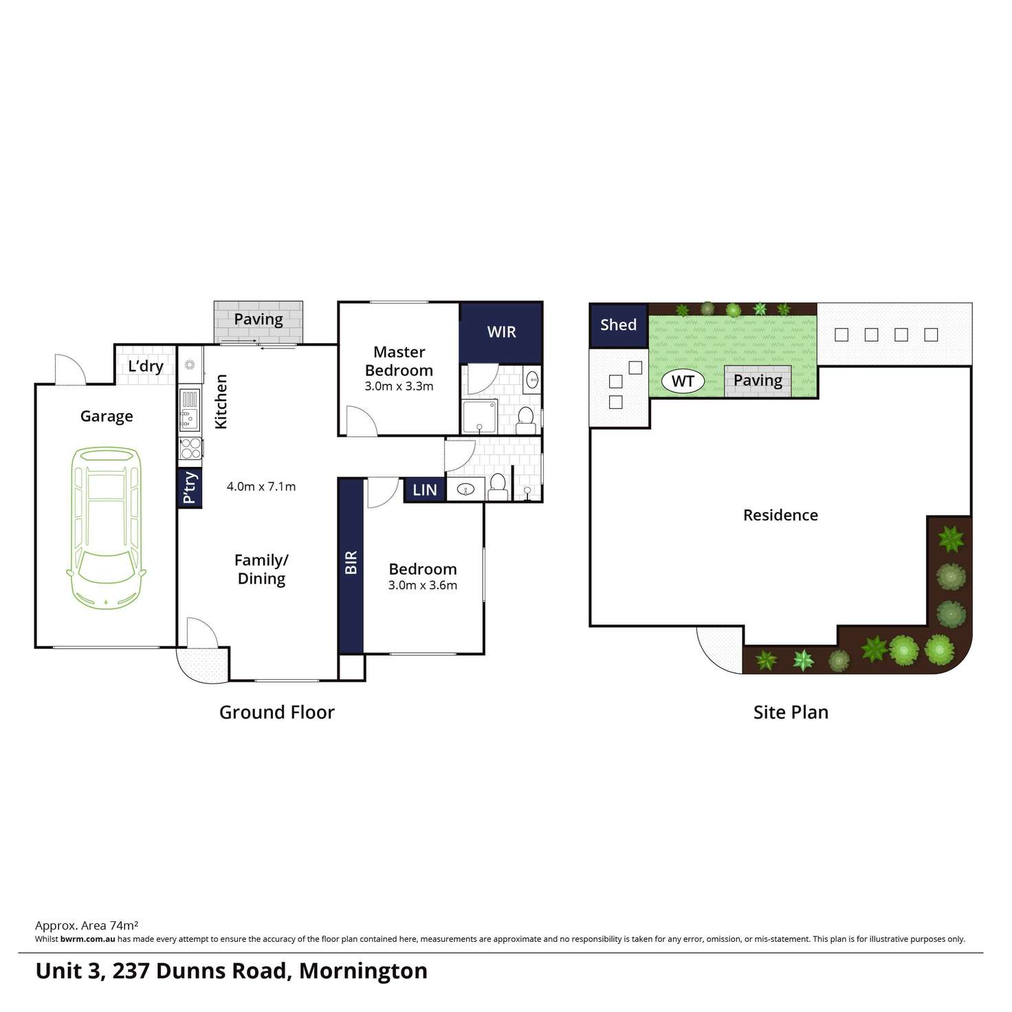 Floorplan of Homely unit listing, 3/237 Dunns Road, Mornington VIC 3931