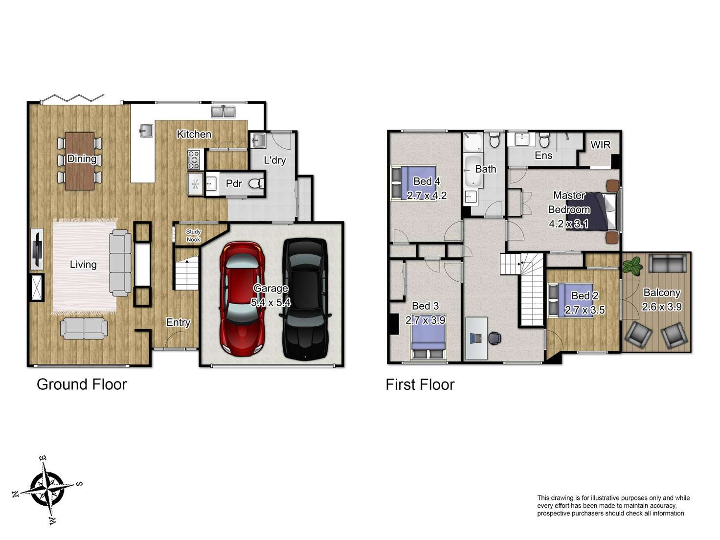 Floorplan of Homely townhouse listing, 3/1488 Malvern Road, Glen Iris VIC 3146