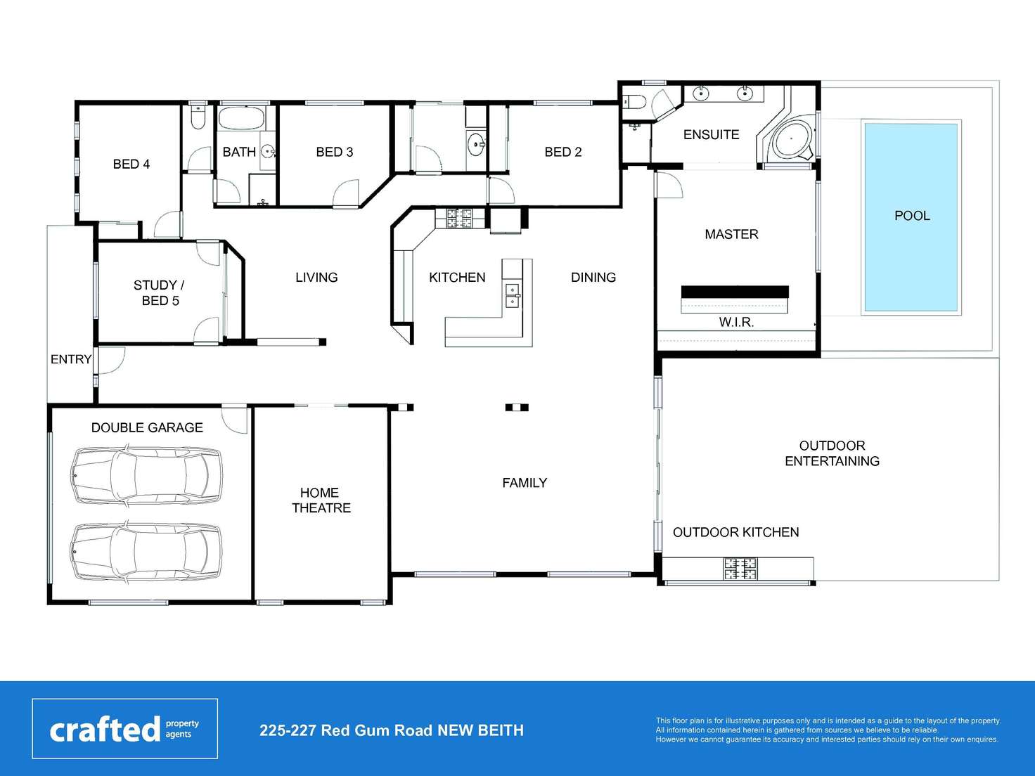 Floorplan of Homely house listing, 225-227 Red Gum Road, New Beith QLD 4124