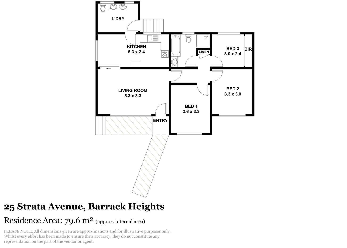 Floorplan of Homely house listing, 25 Strata Avenue, Barrack Heights NSW 2528