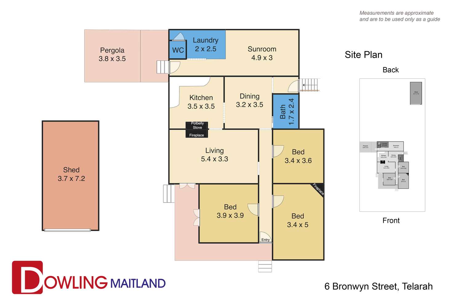 Floorplan of Homely house listing, 6 Bronwyn Street, Telarah NSW 2320