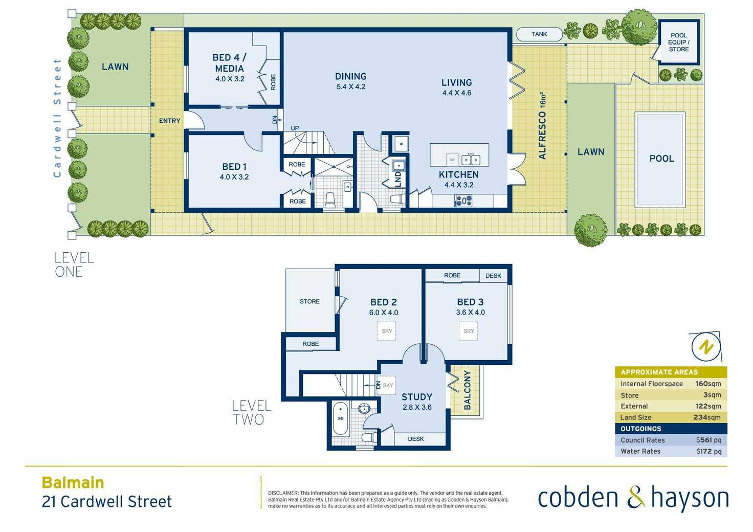 Floorplan of Homely house listing, 21 Cardwell Street, Balmain NSW 2041