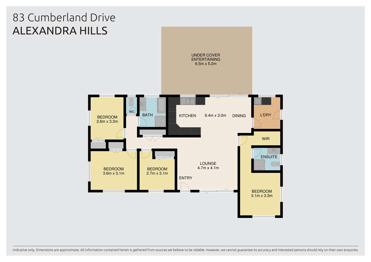 Floorplan of Homely house listing, 83 Cumberland Drive, Alexandra Hills QLD 4161