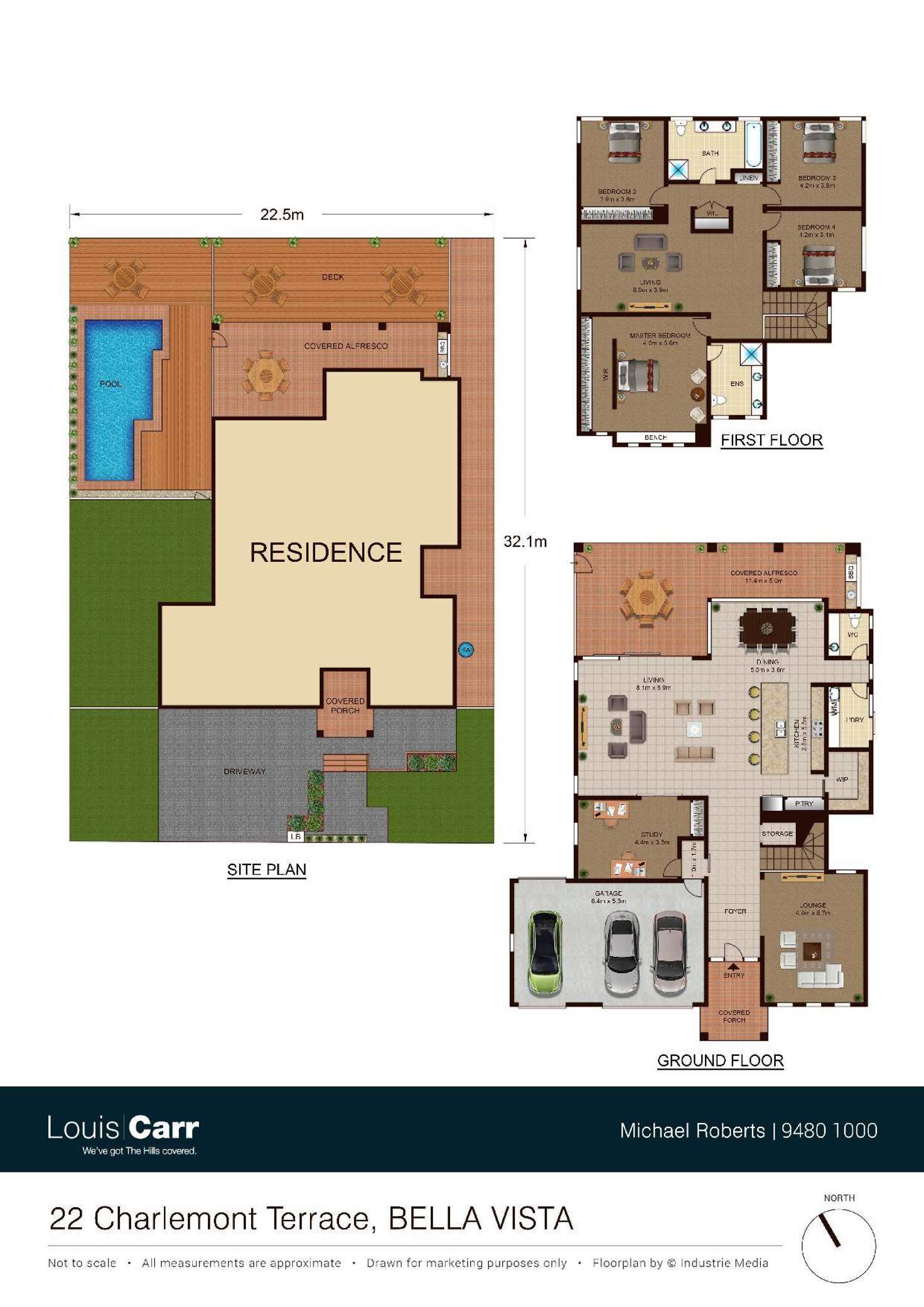 Floorplan of Homely house listing, 22 Charlemont Terrace, Bella Vista NSW 2153
