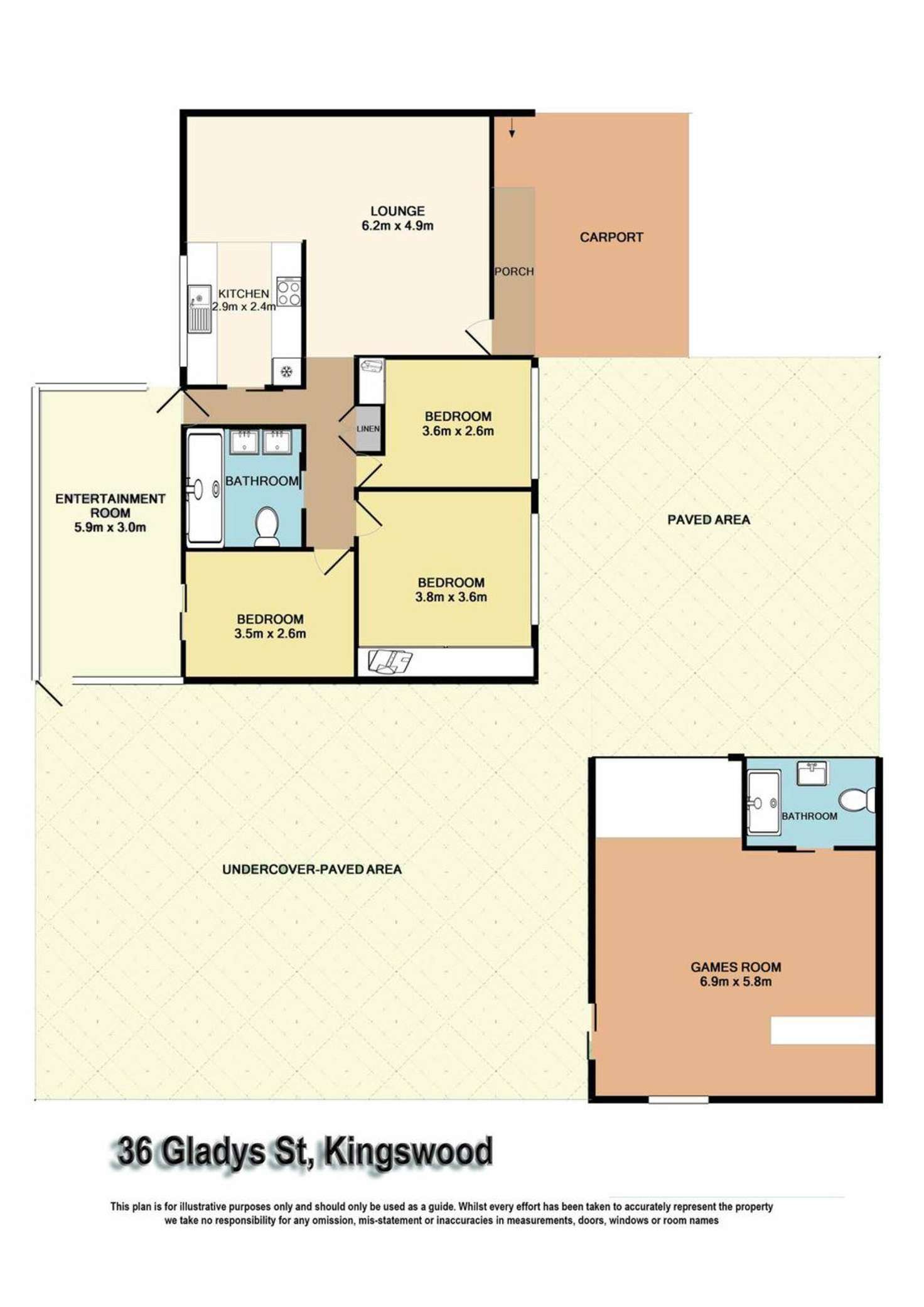 Floorplan of Homely house listing, 36 Gladys Street, Kingswood NSW 2747