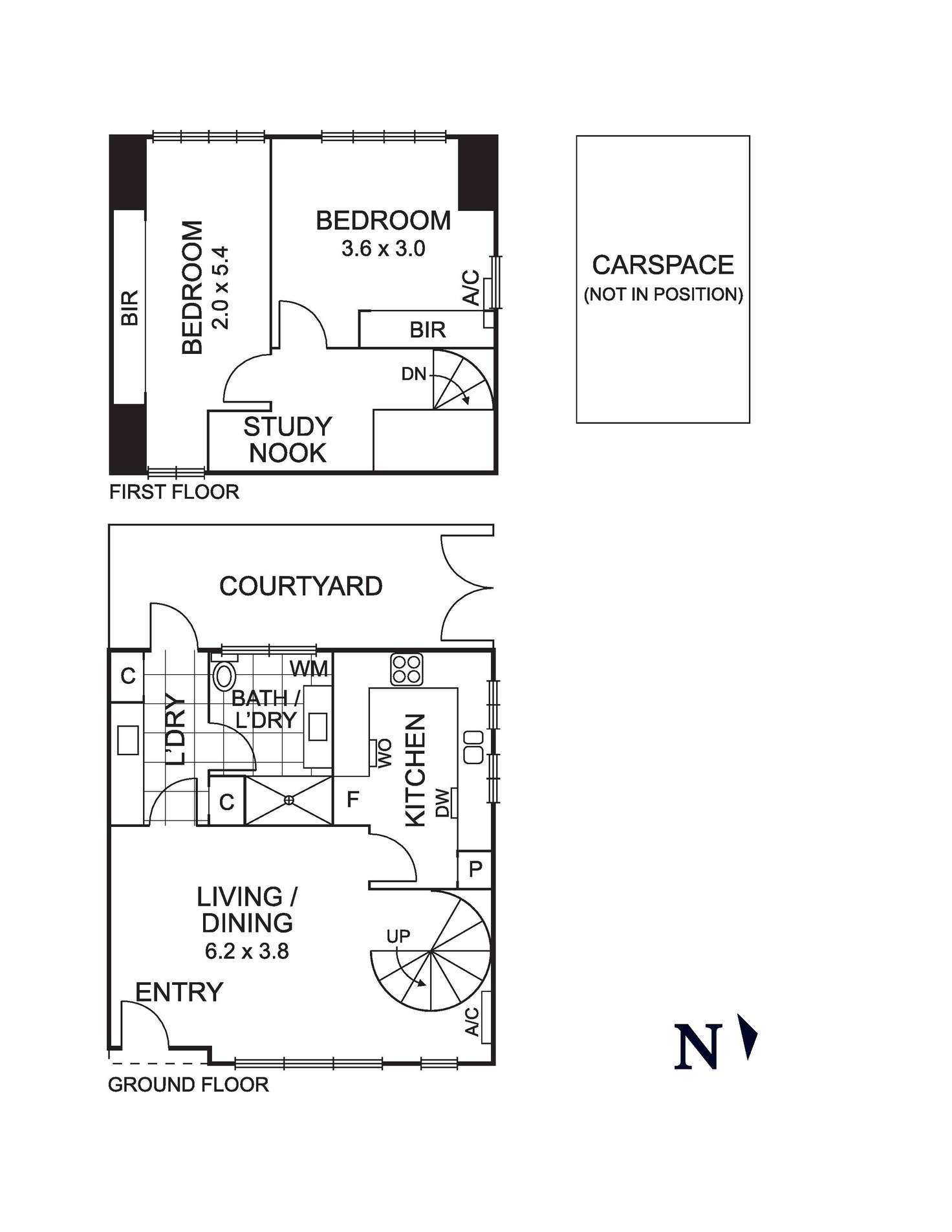 Floorplan of Homely townhouse listing, 4/17 Barkly Street, Brunswick East VIC 3057