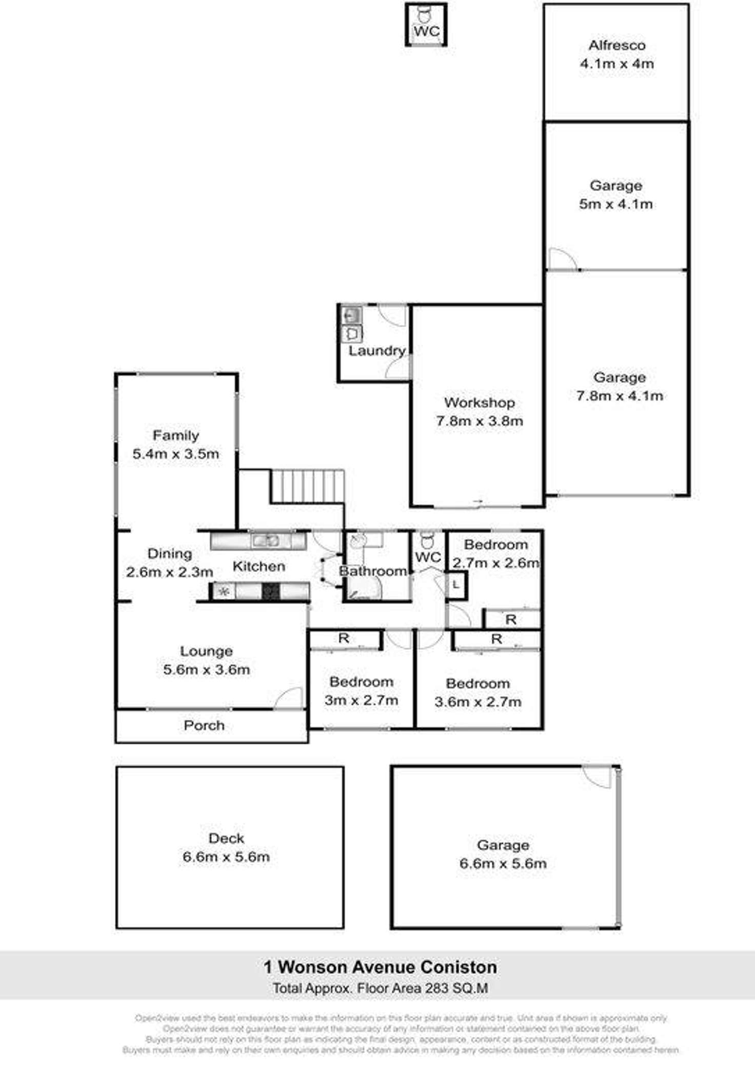 Floorplan of Homely house listing, 1 Wonson Avenue, Coniston NSW 2500