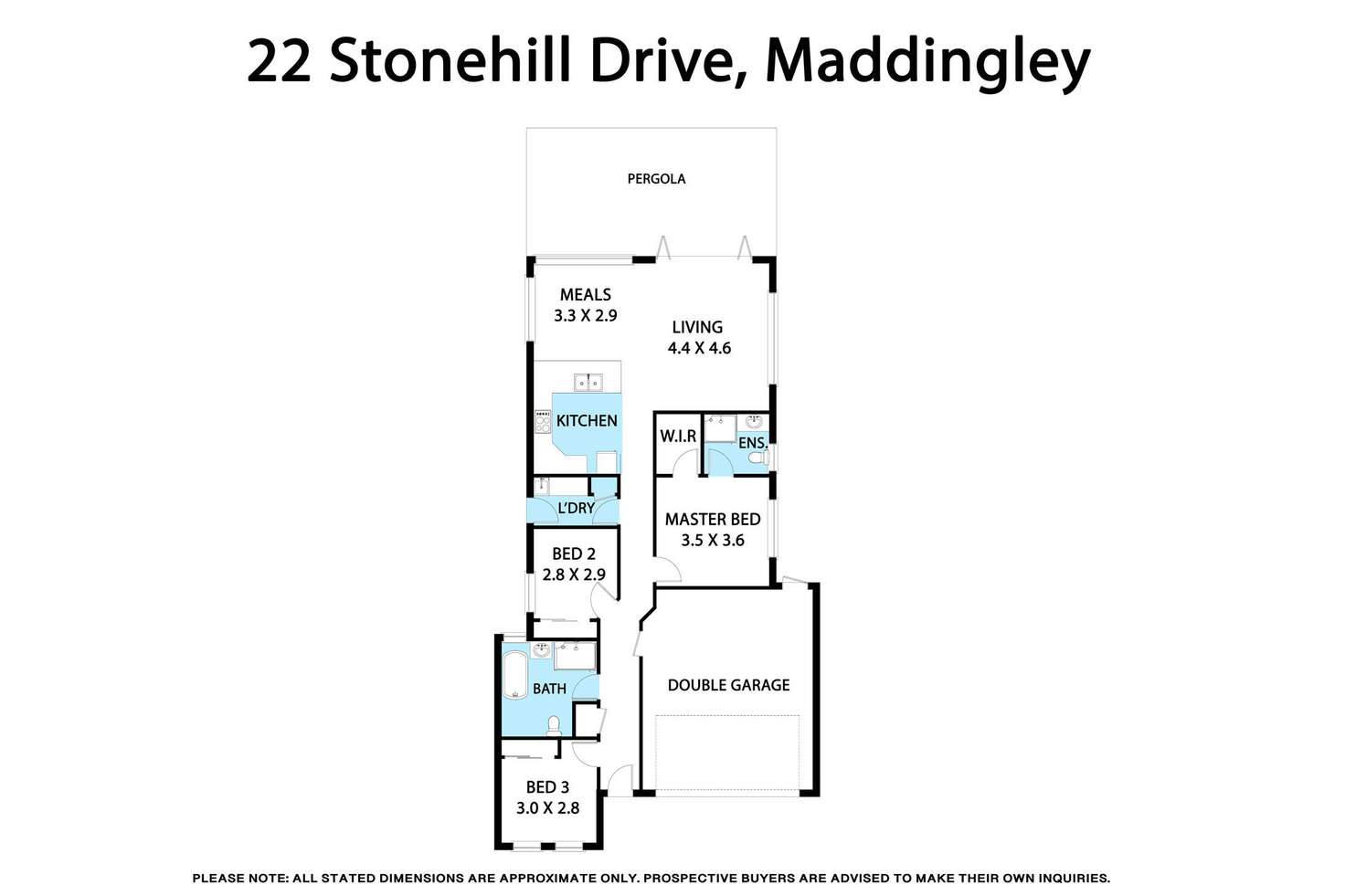 Floorplan of Homely house listing, 22 Stonehill Drive, Bacchus Marsh VIC 3340