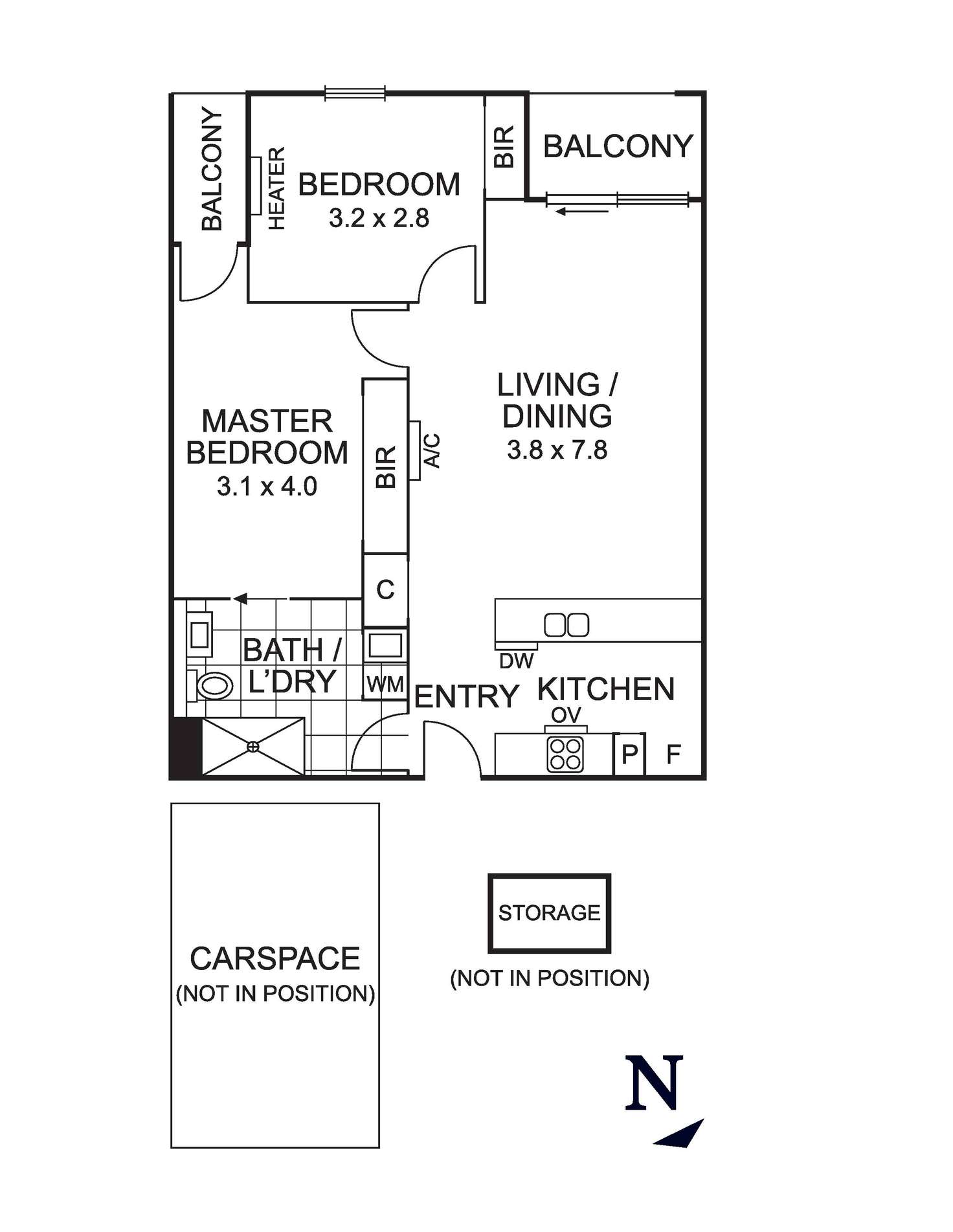 Floorplan of Homely apartment listing, 613/1 Lygon Street, Brunswick VIC 3056